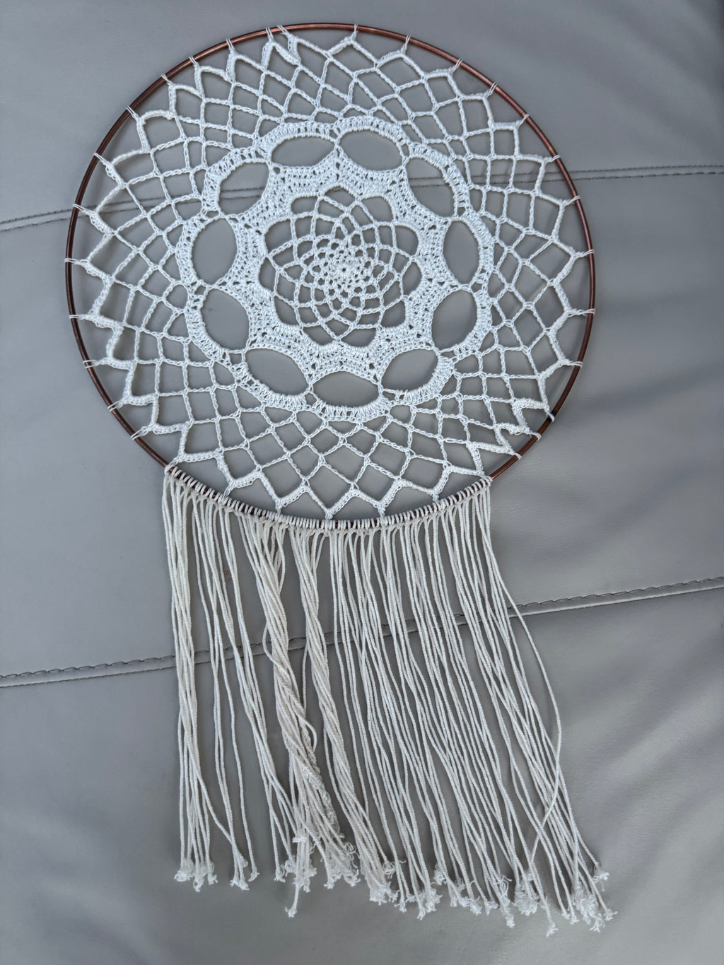 Boho crochet dream catcher
