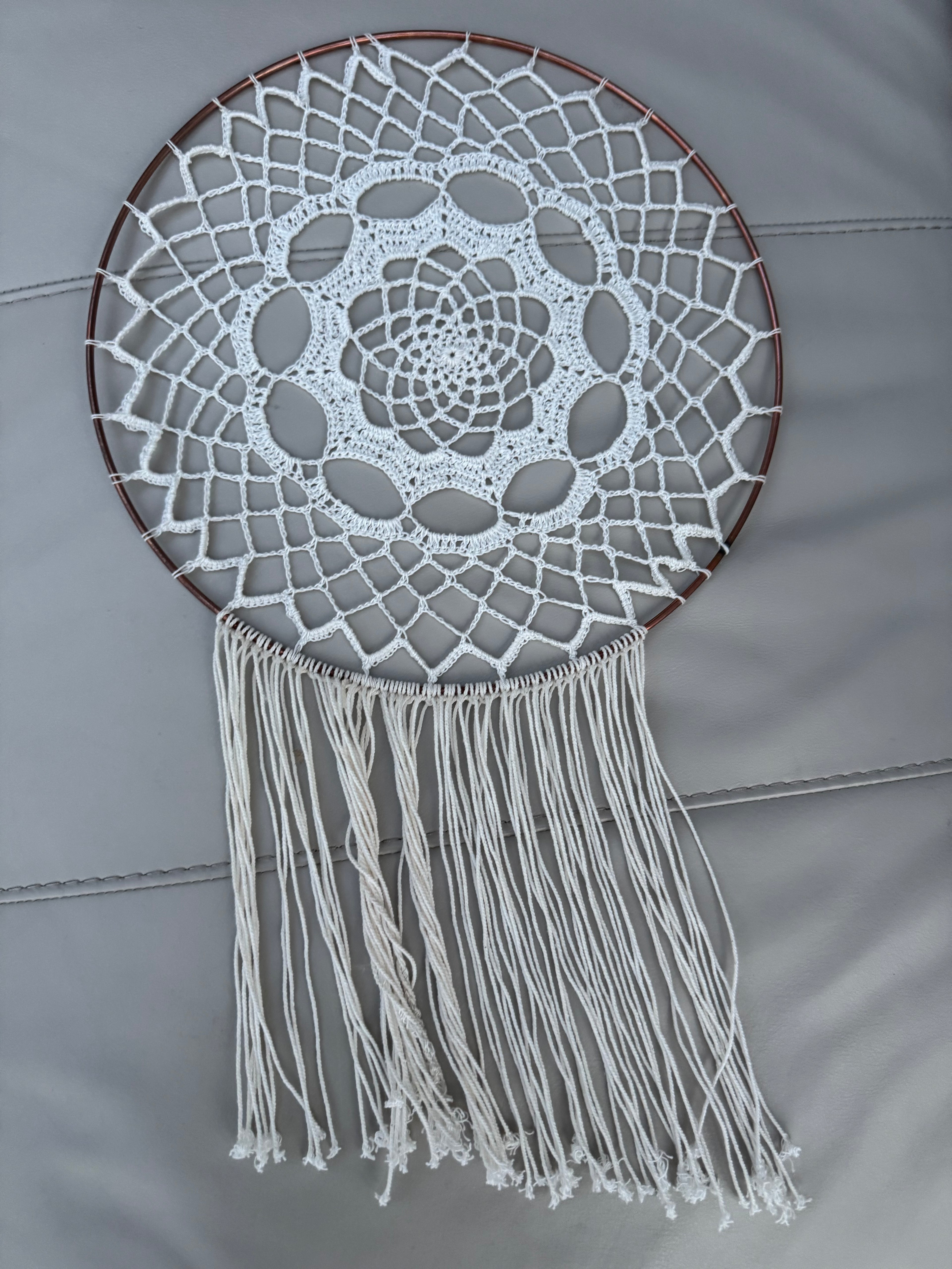Boho crochet dream catcher