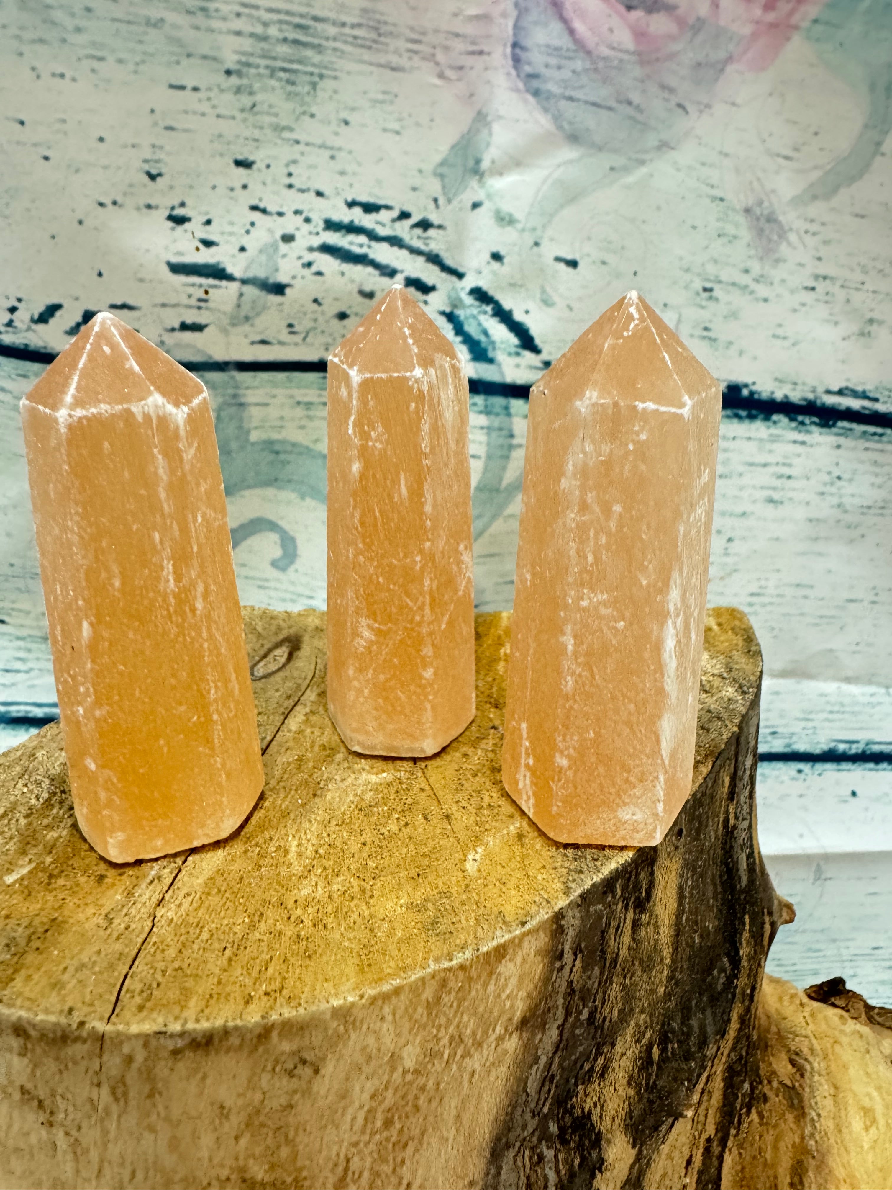 Peach selenite