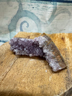 Raw amethyst crystal cluster