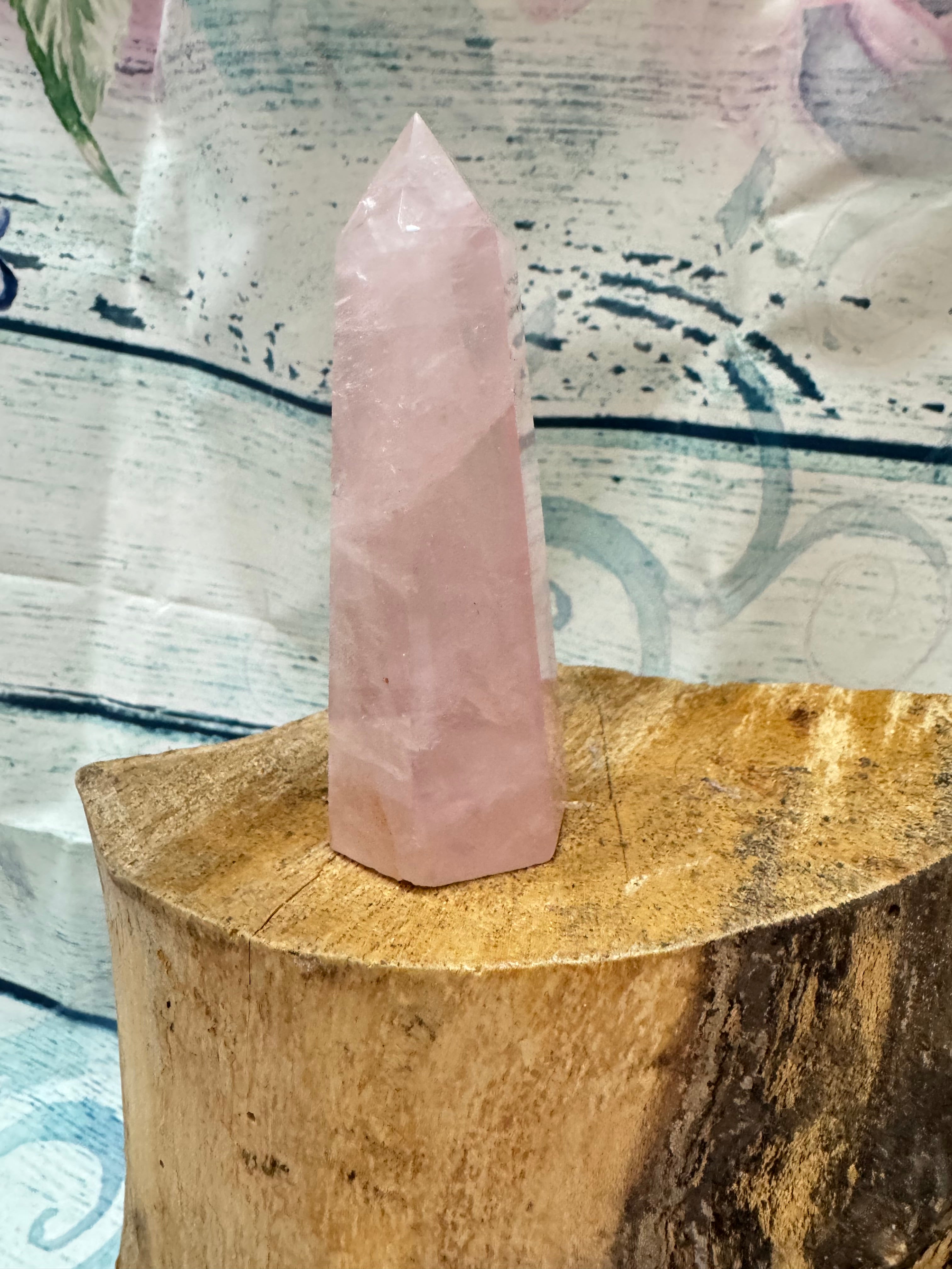 Rose quartz tower