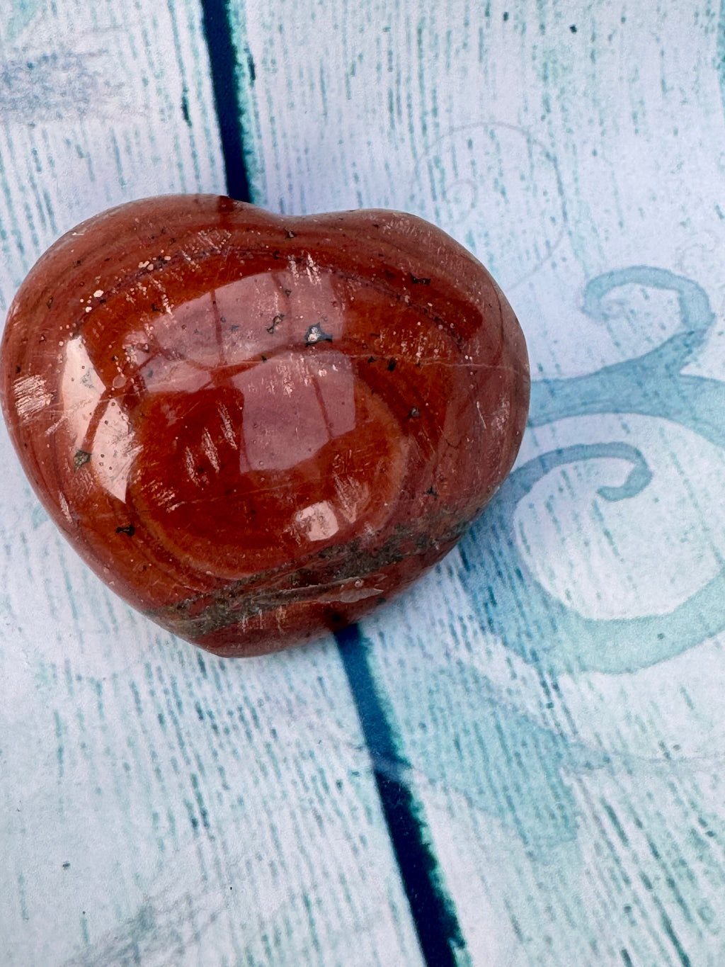Red jasper heart