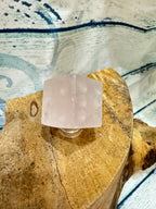 Carved Rose Quartz Die