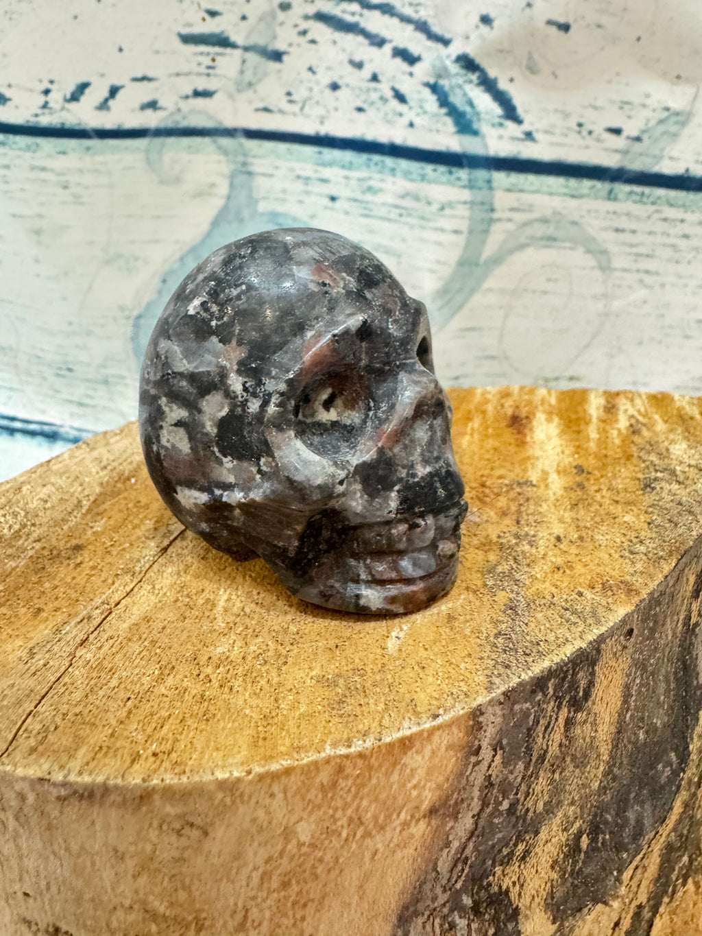 Yooperlite carved crystal skull