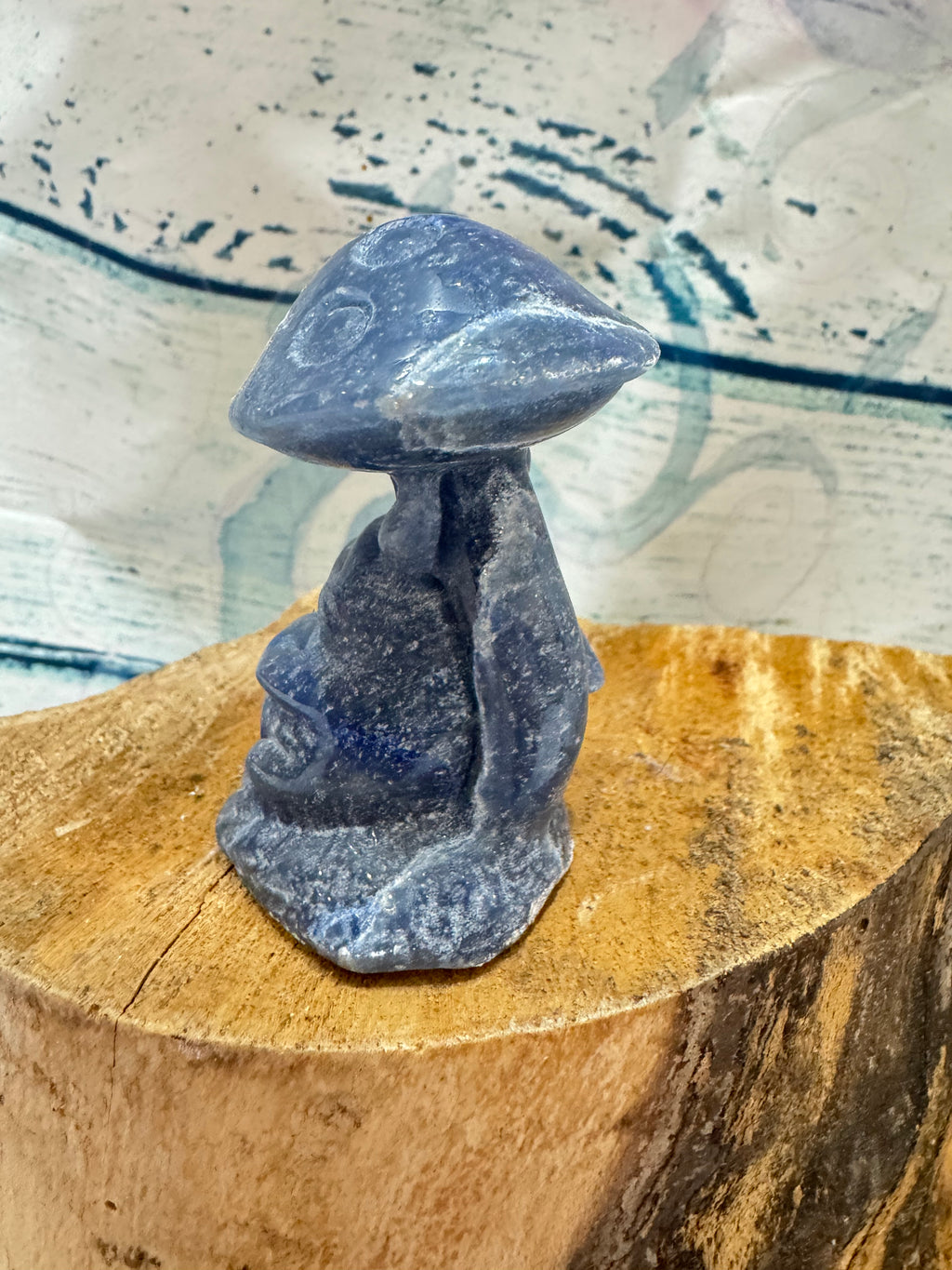 Toadstool Mouse - Blue Aventurine