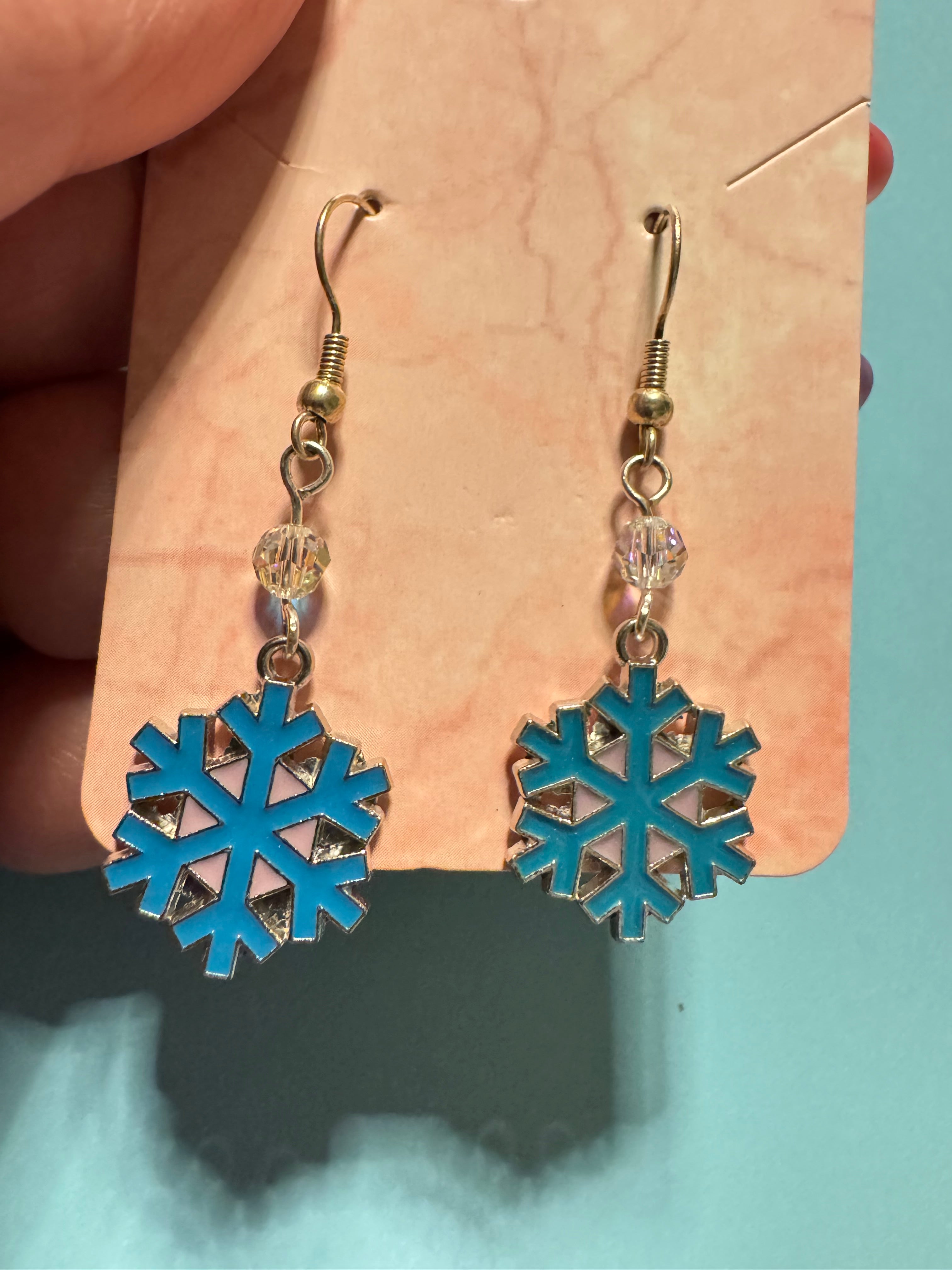 Swarovski snowflake earrings