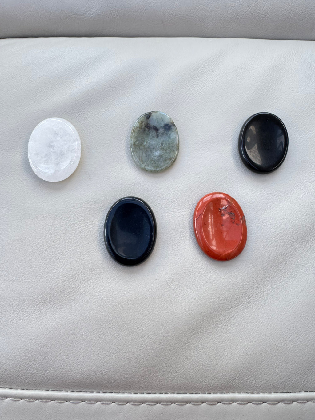 Crystal worry stone