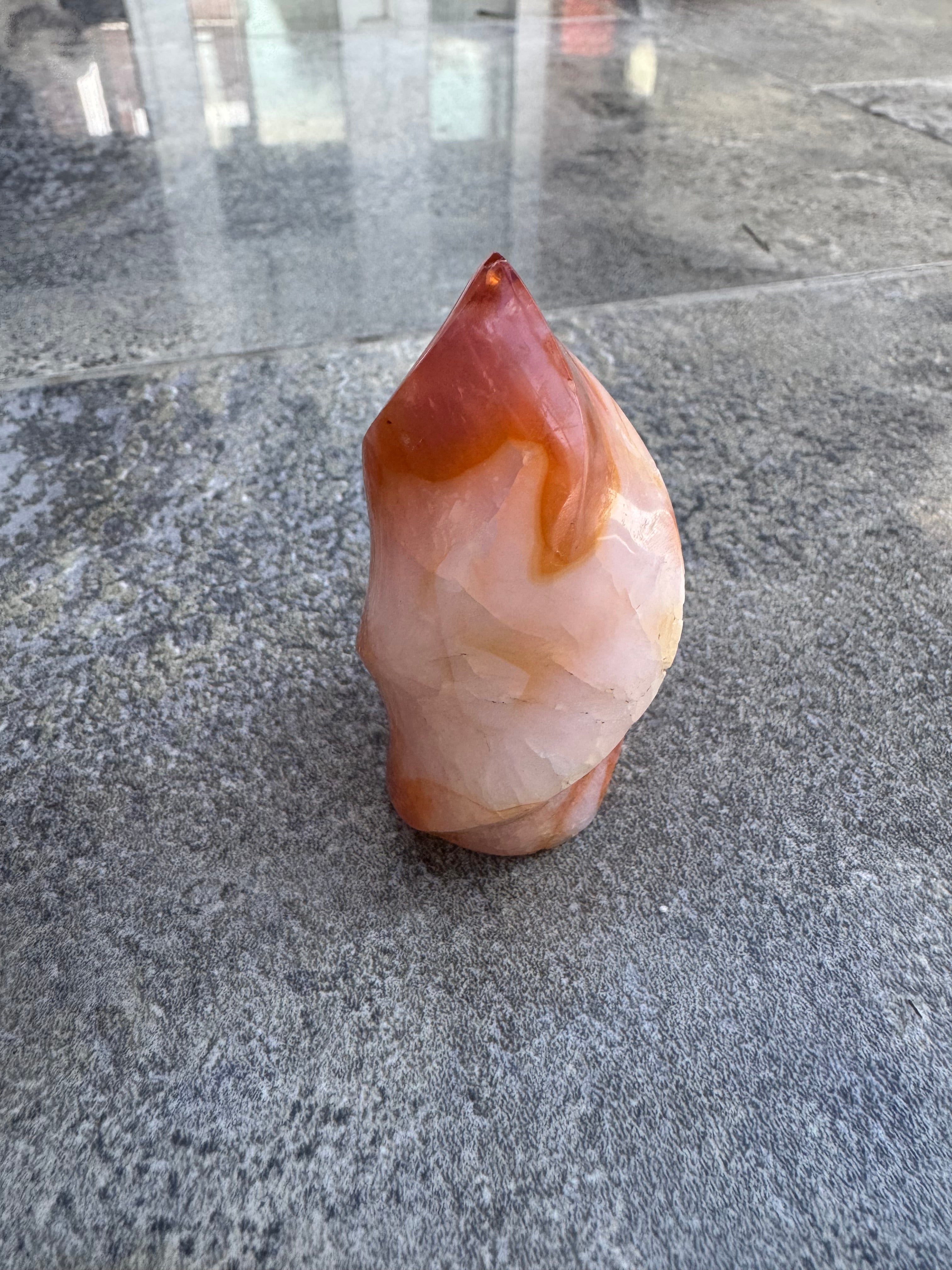 Carved Carnelian Flame