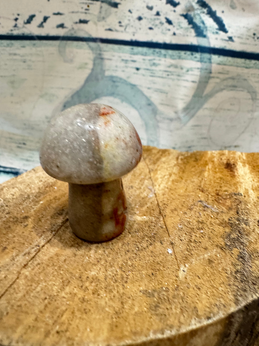 Harlequin quartz toadstool