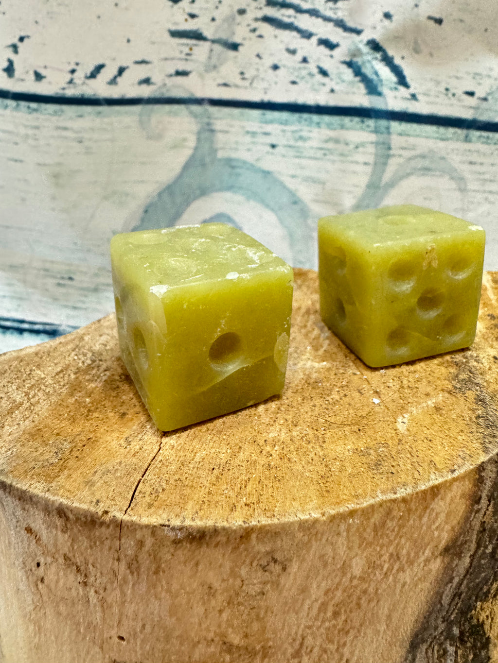 Carved Aventurine dice