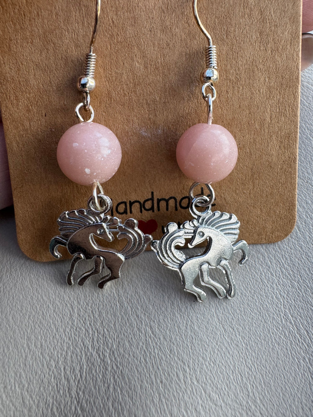 Pegasus beaded earrings