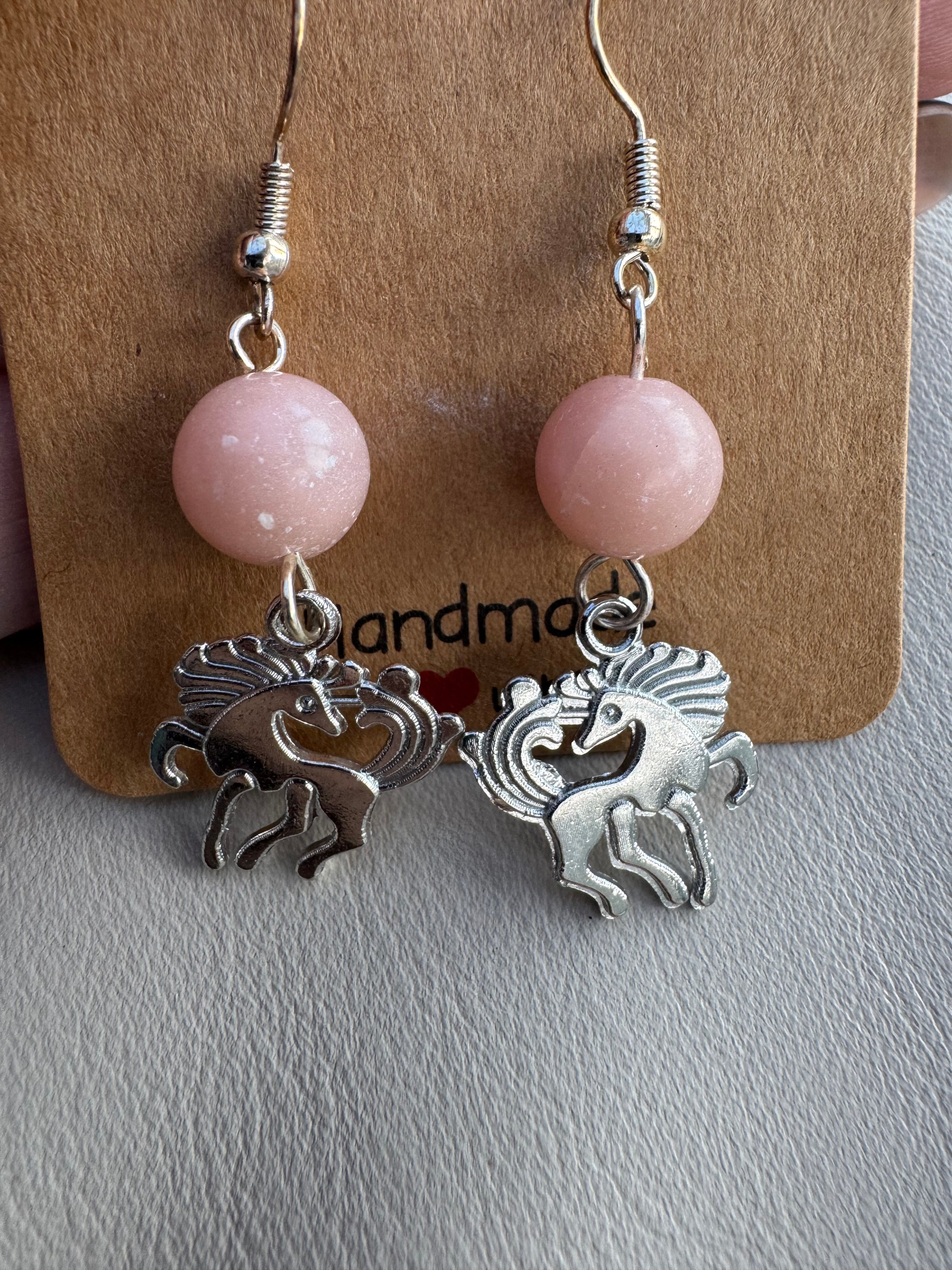 Pegasus beaded earrings