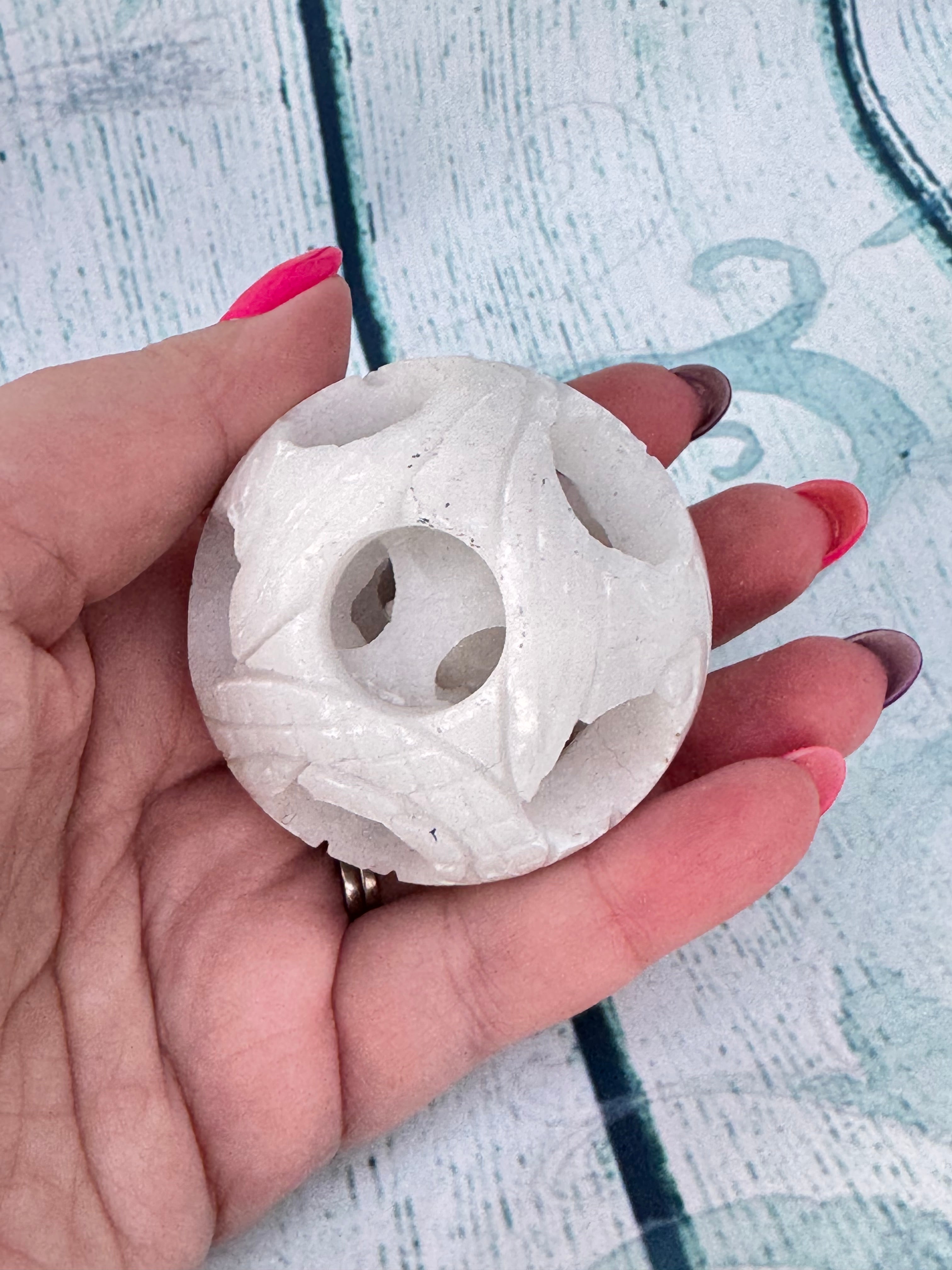 White jade puzzle ball