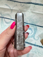 Silver obsidian tower