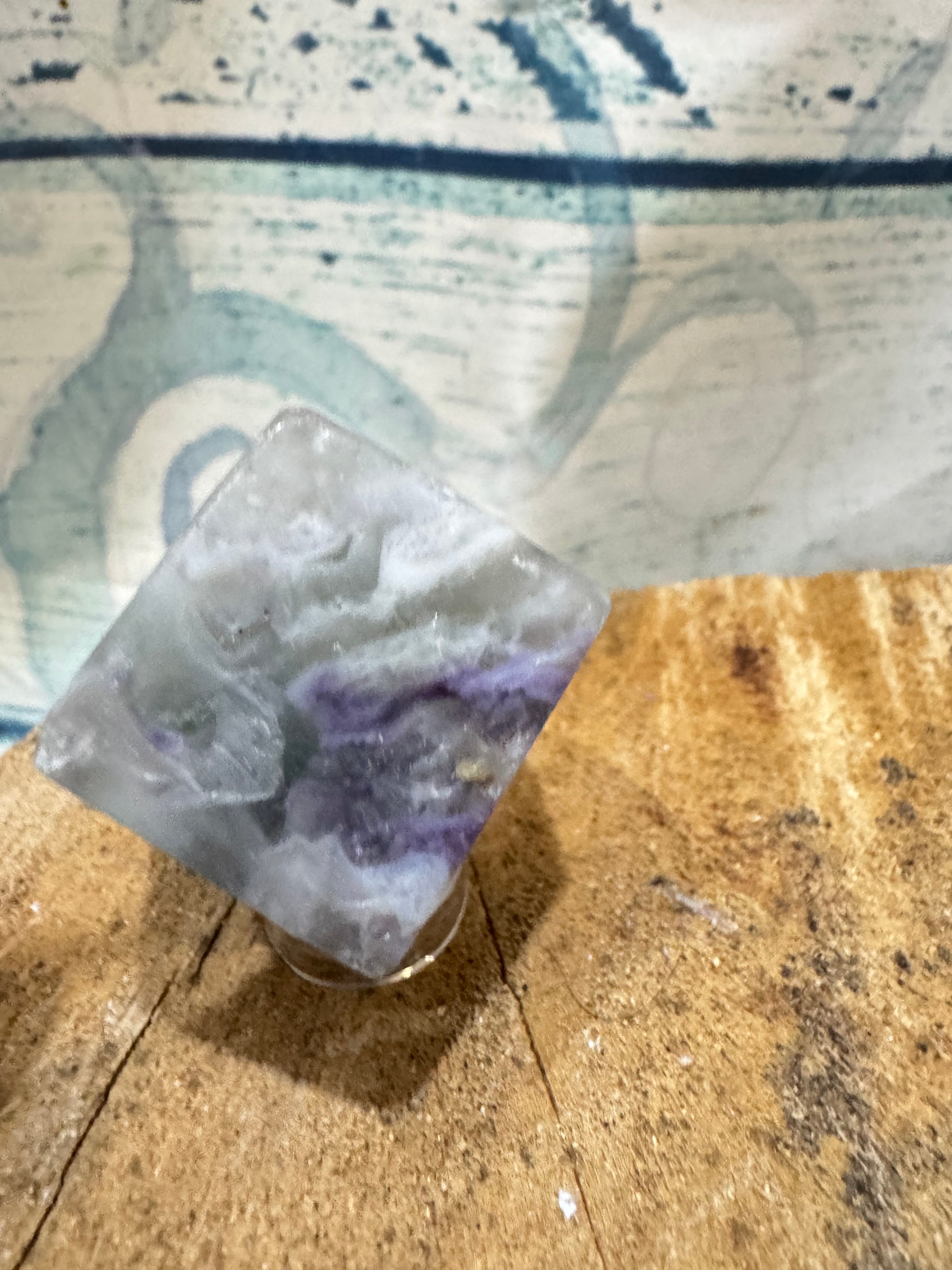 Carved Amethyst Die