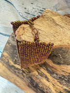 Beaded golden cuff