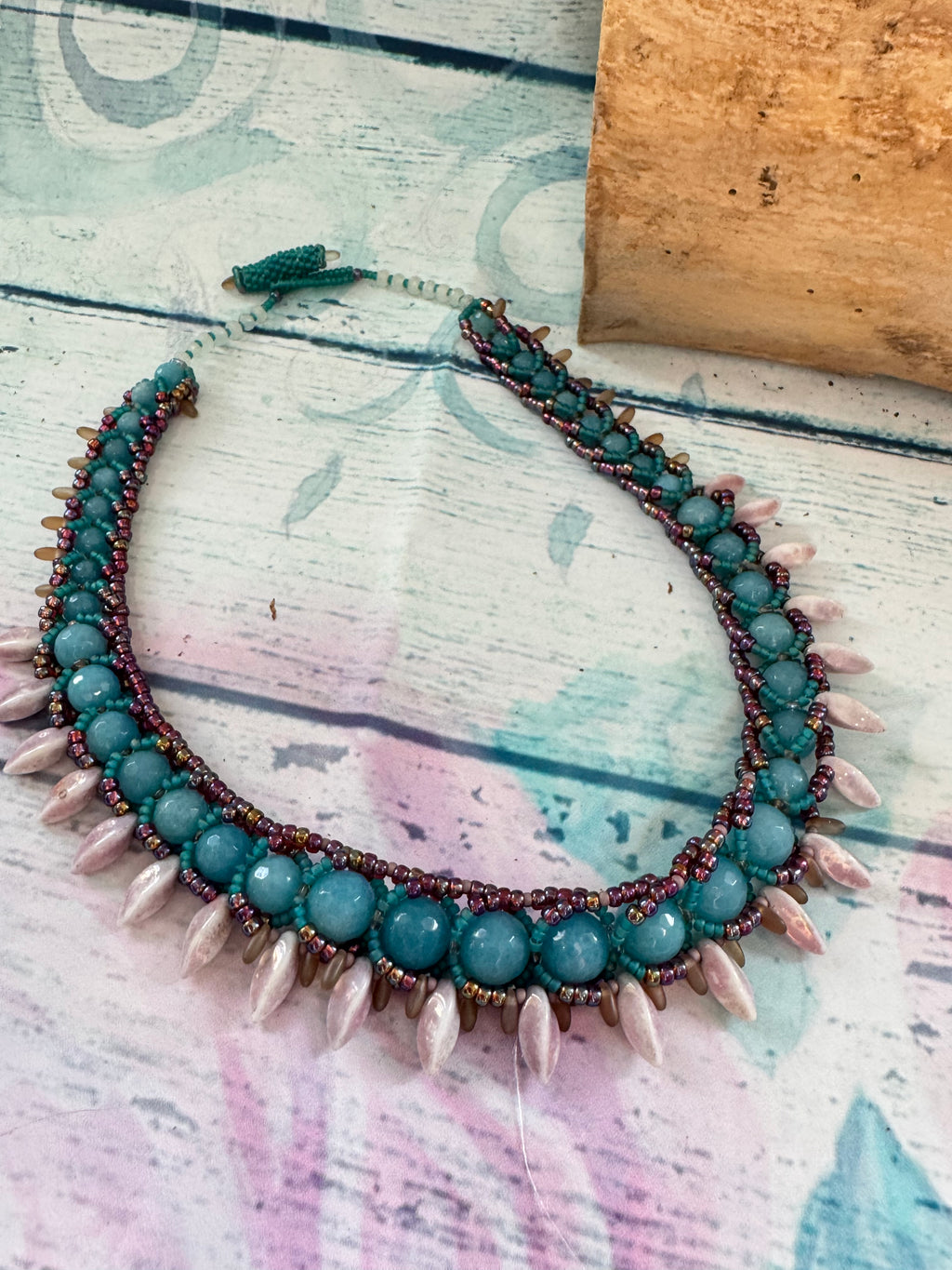 Ocean mist statement necklace