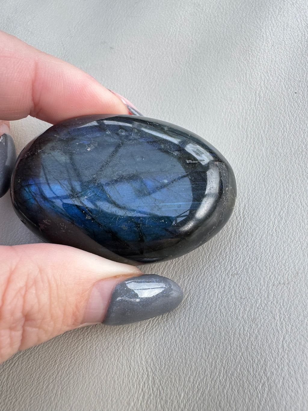 Labradorite Palm Stone - The stone of transformation and magic