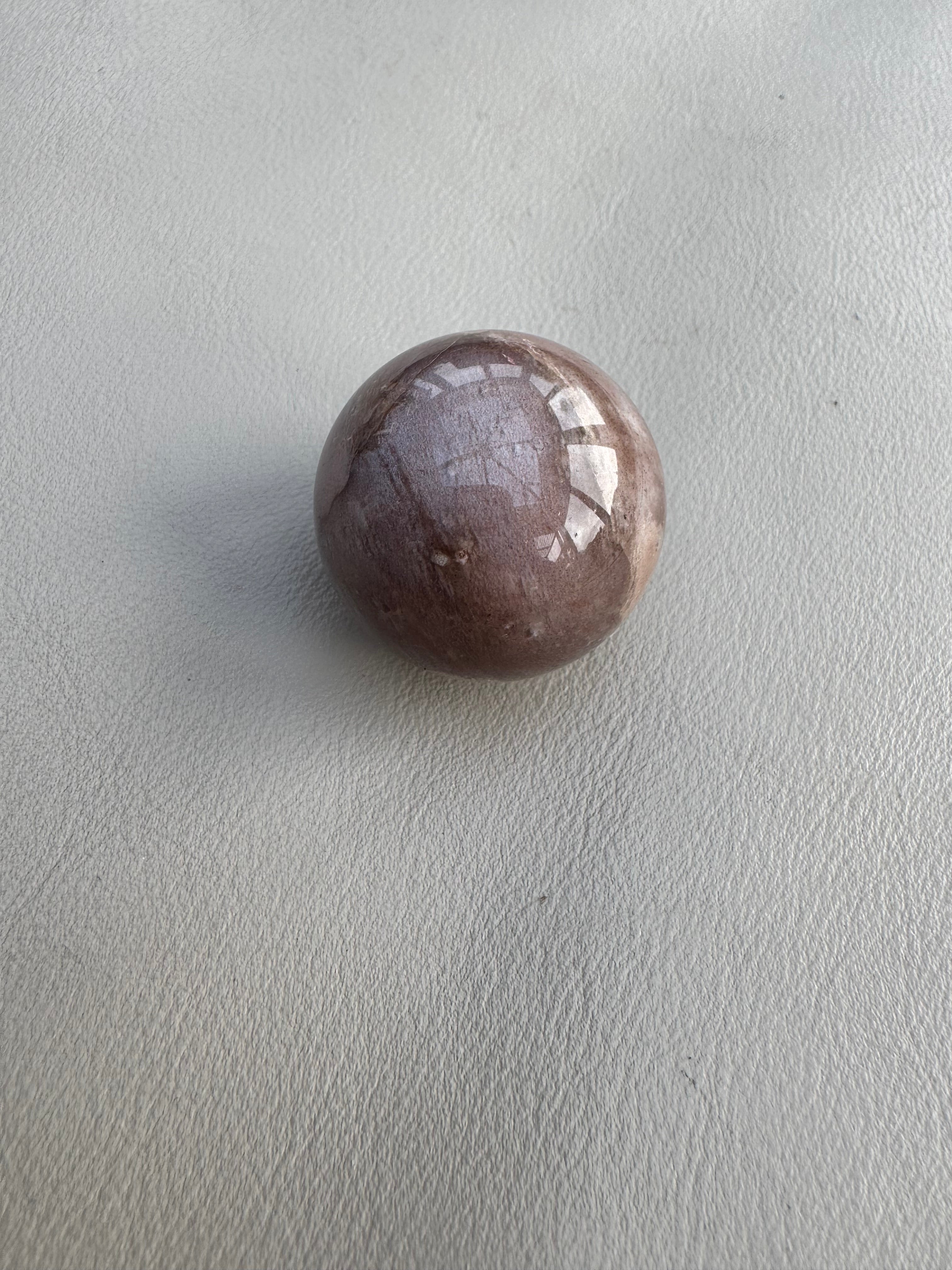 Peach moonstone sphere