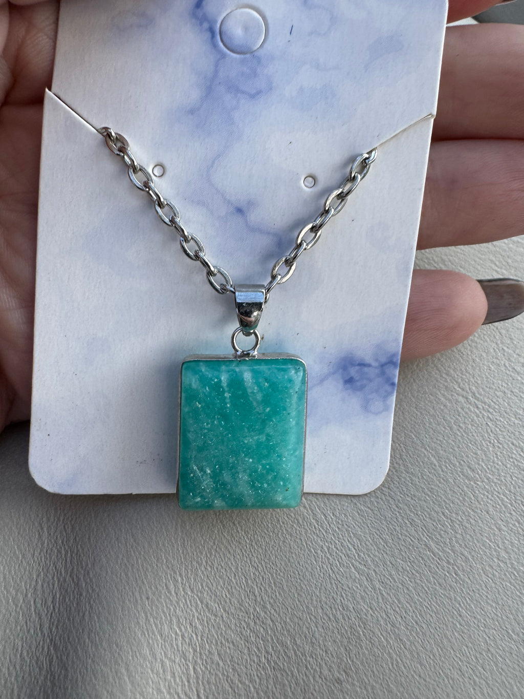 Apatite pendant necklace