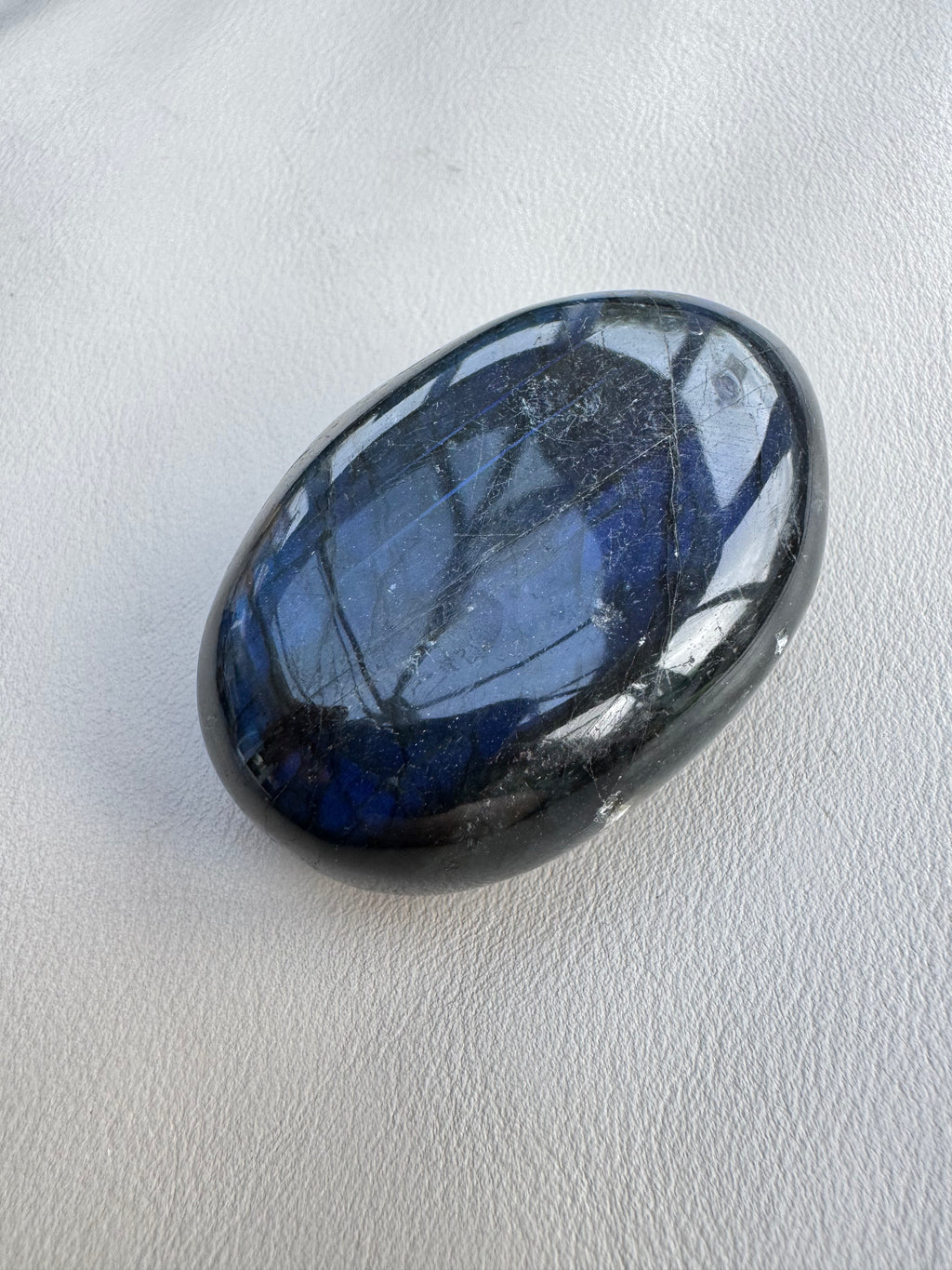 Labradorite Palm Stone - The stone of transformation and magic