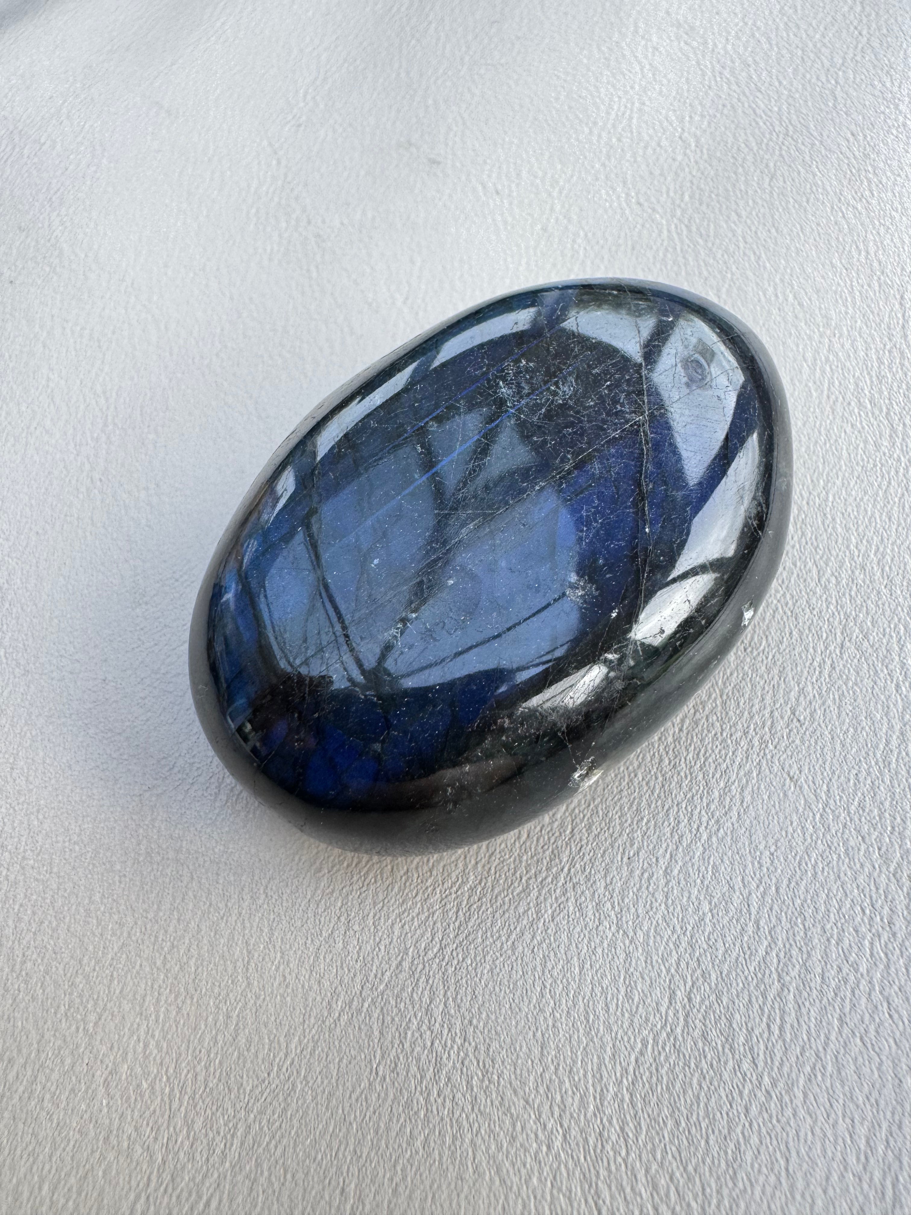 Labradorite Palm Stone - The stone of transformation and magic