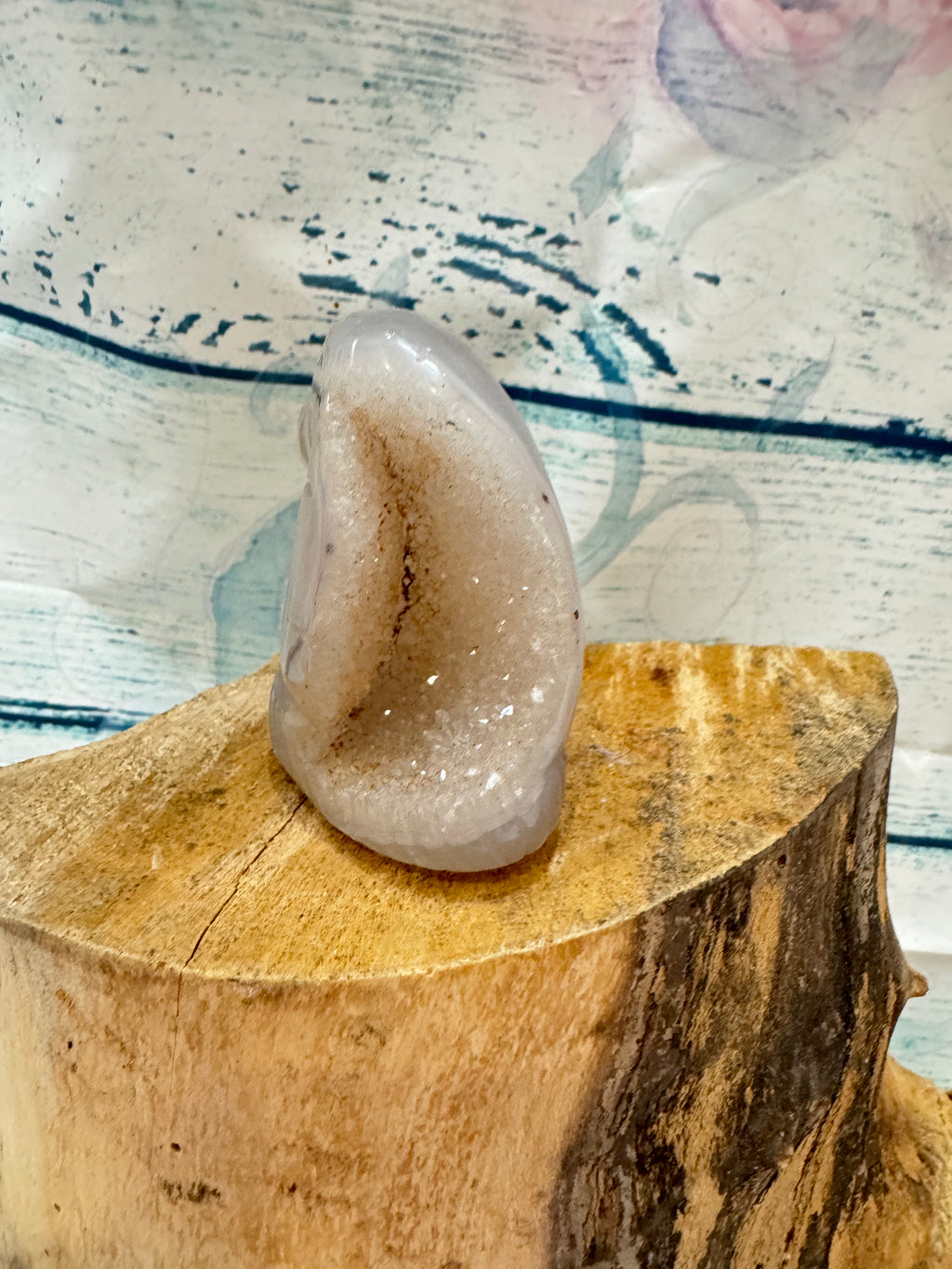 Druzy Agate Santa Hat