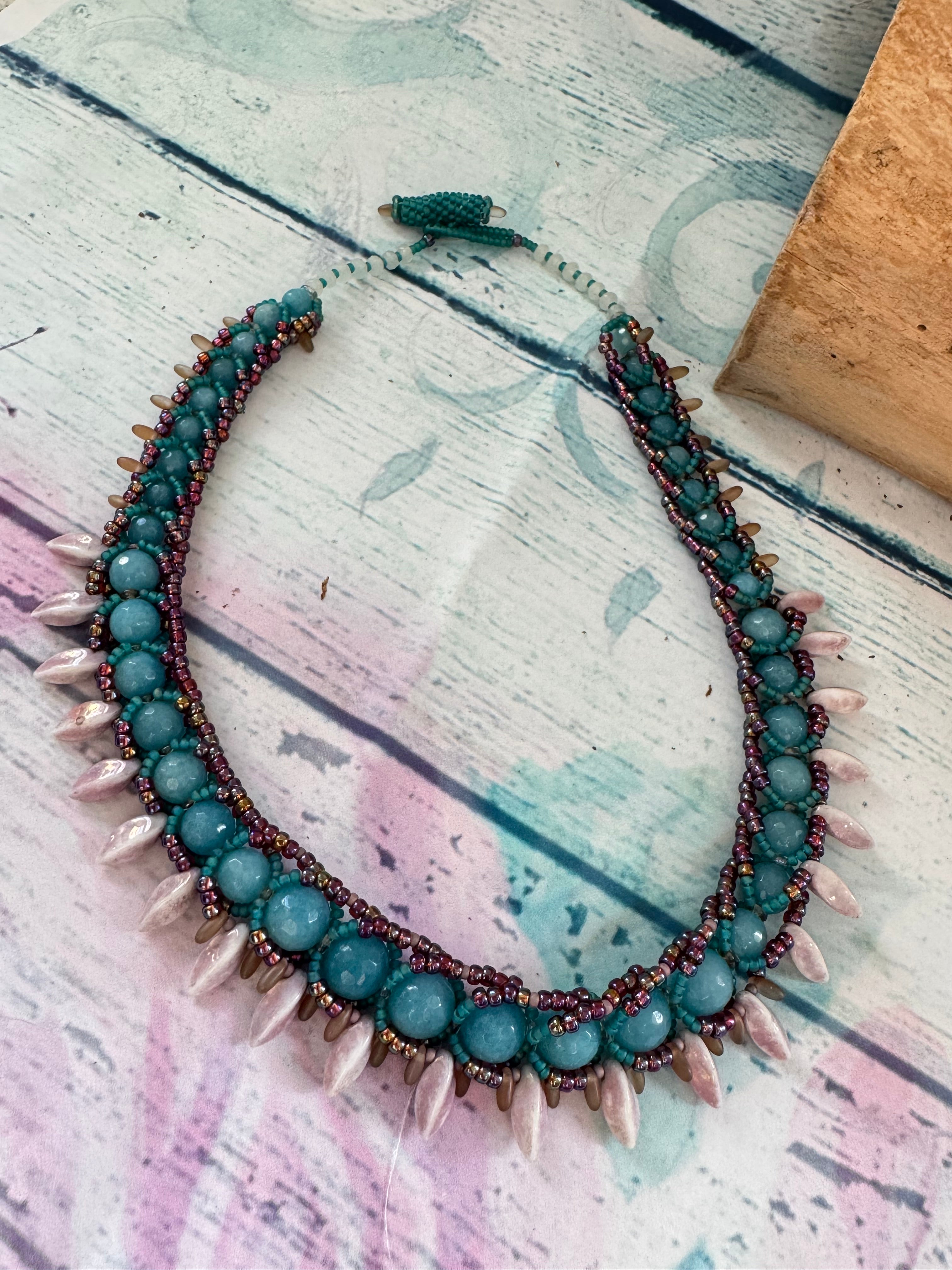 Ocean mist statement necklace