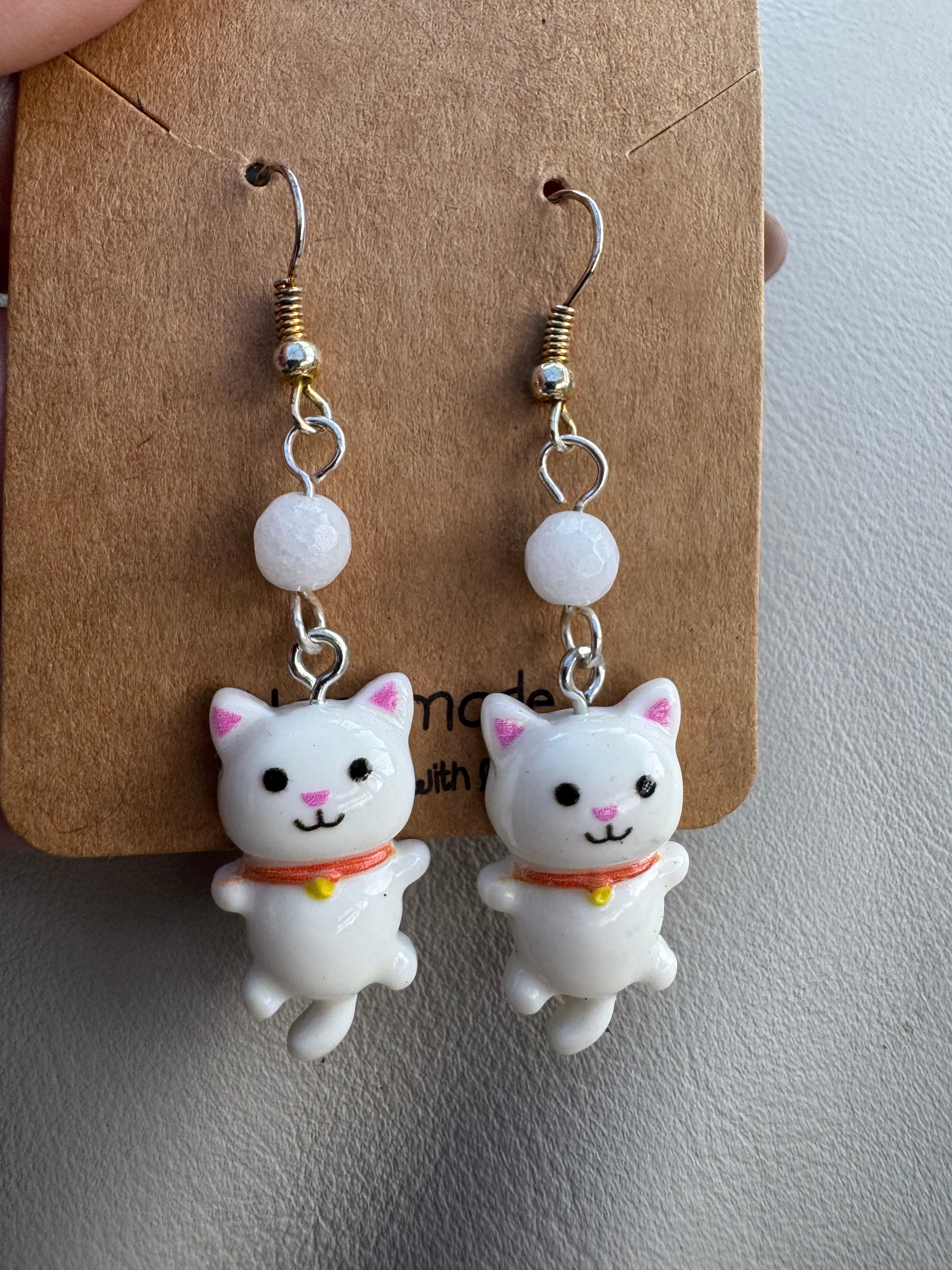 Lucky cat earrings