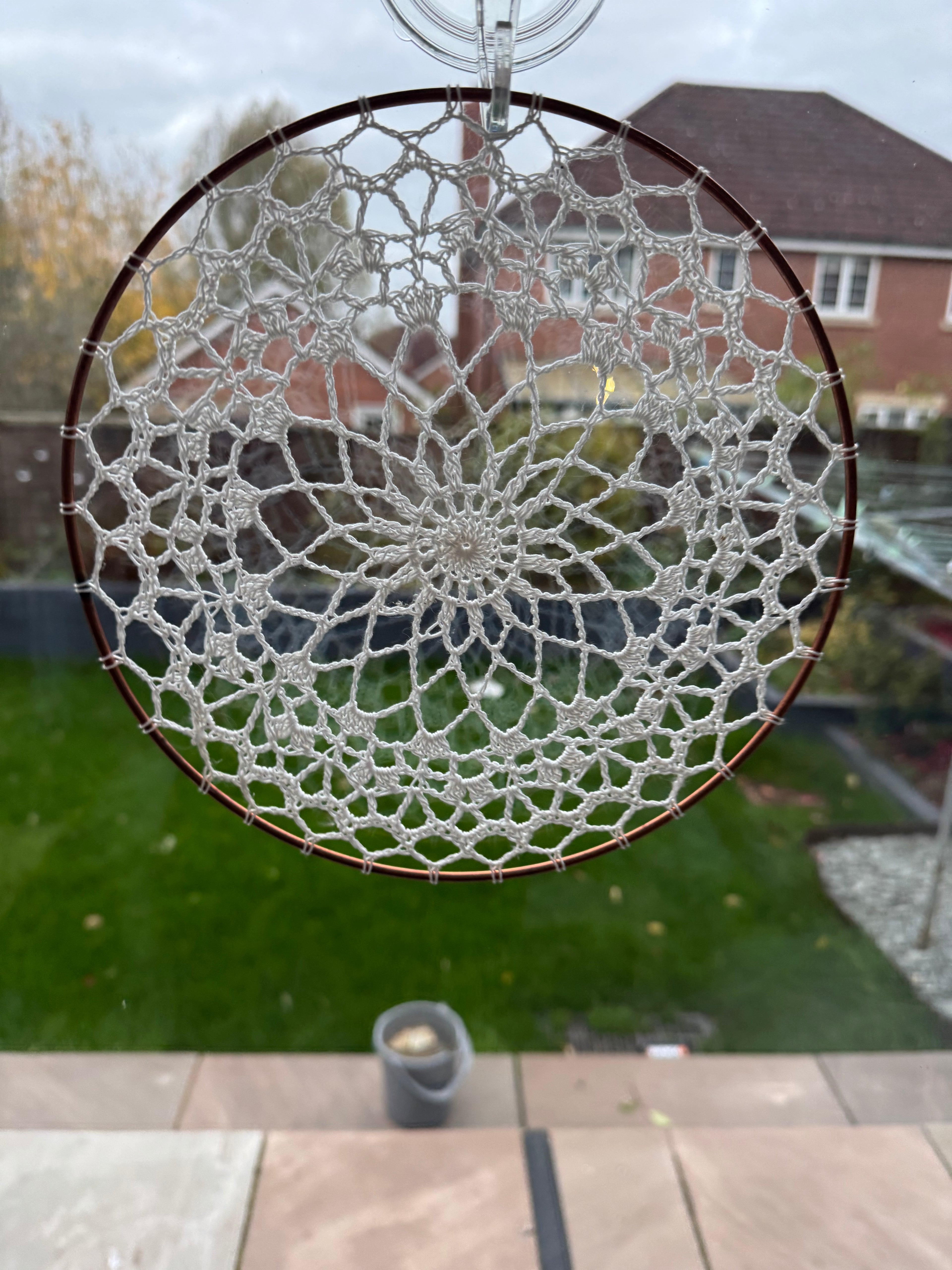 Boho crochet dream catcher