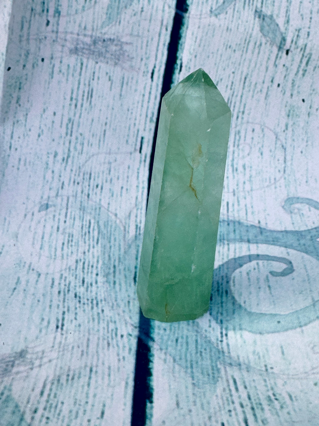 Green fluorite tower