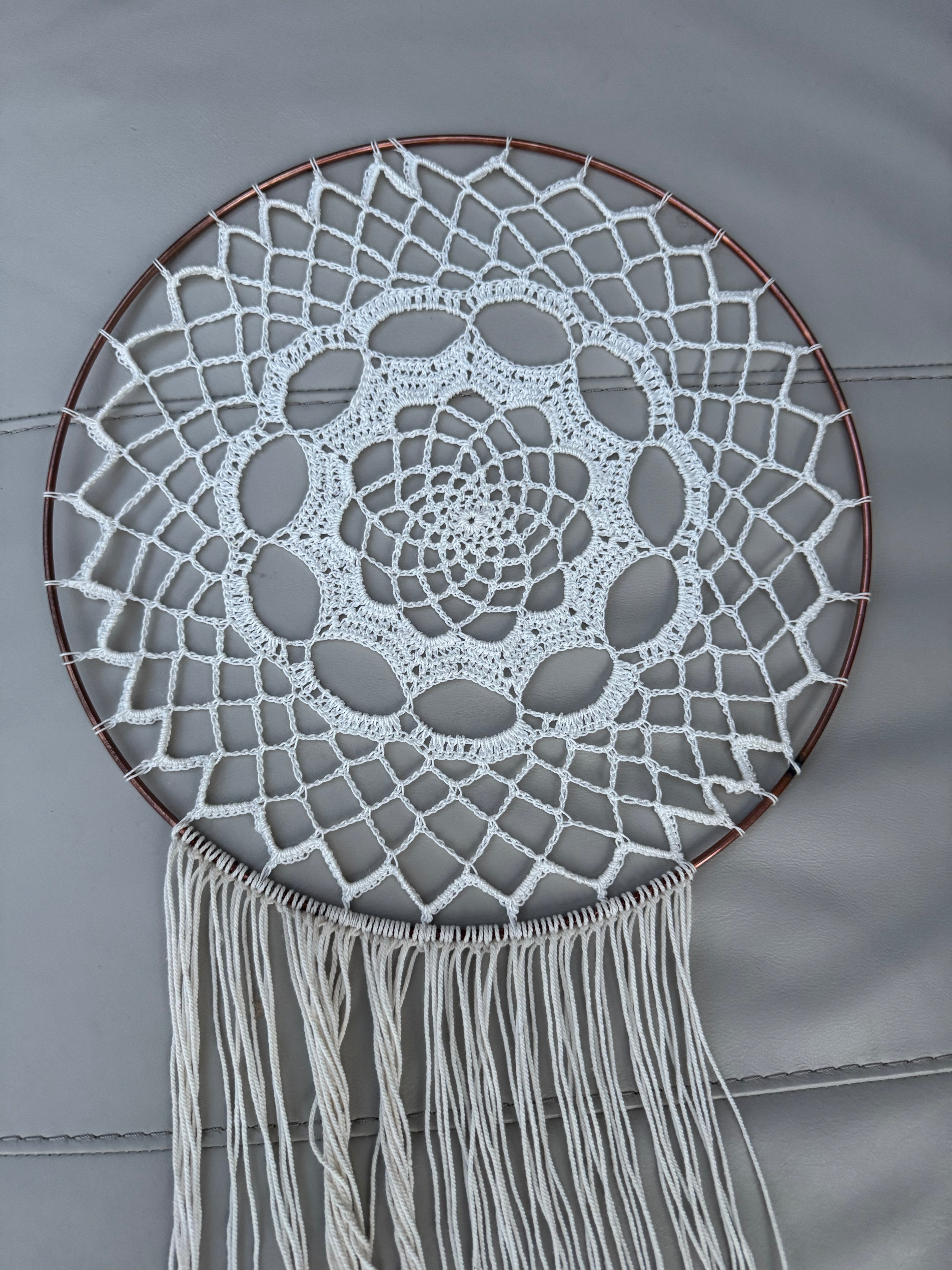 Boho crochet dream catcher