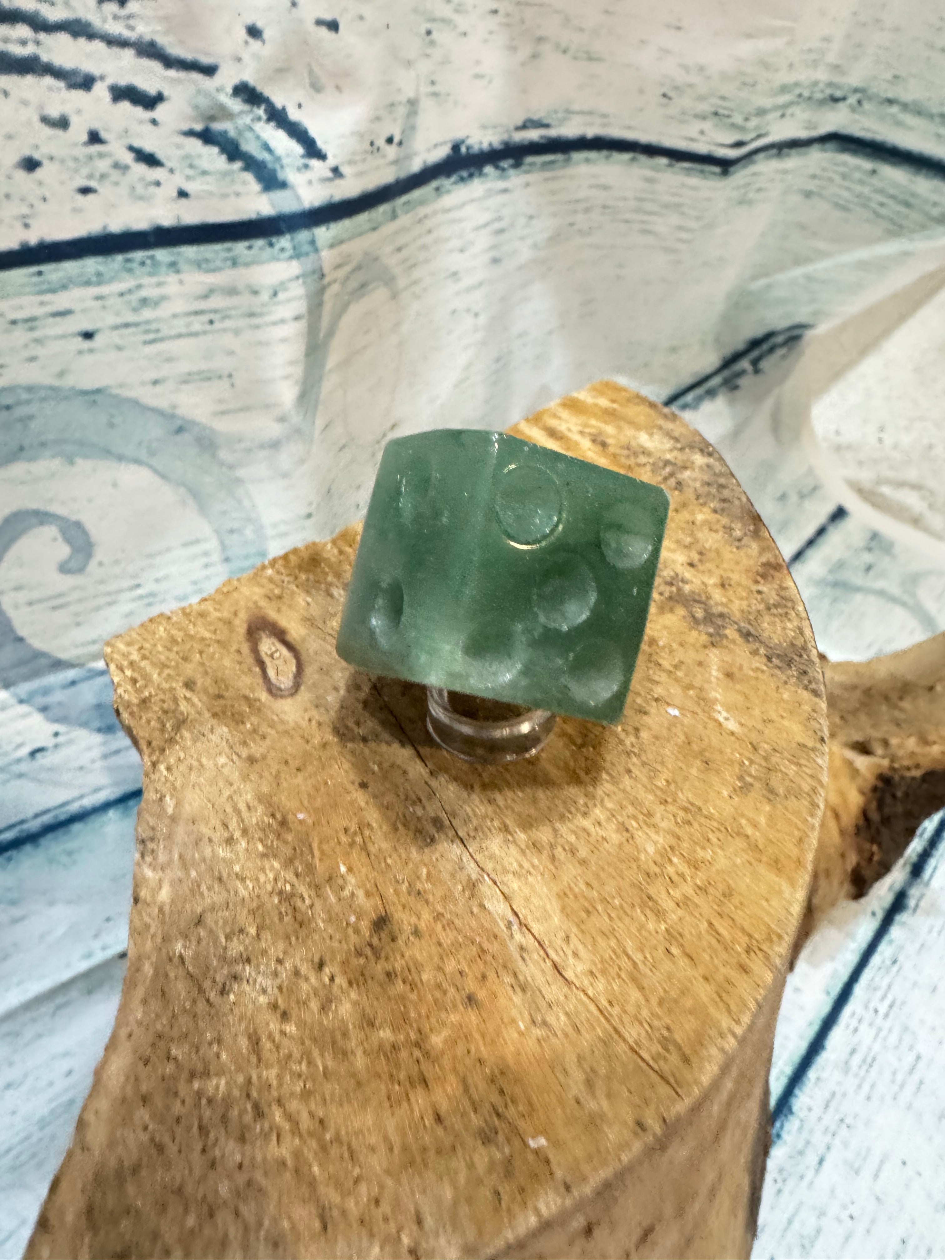Carved Aventurine dice