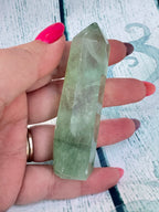 Green fluorite tower