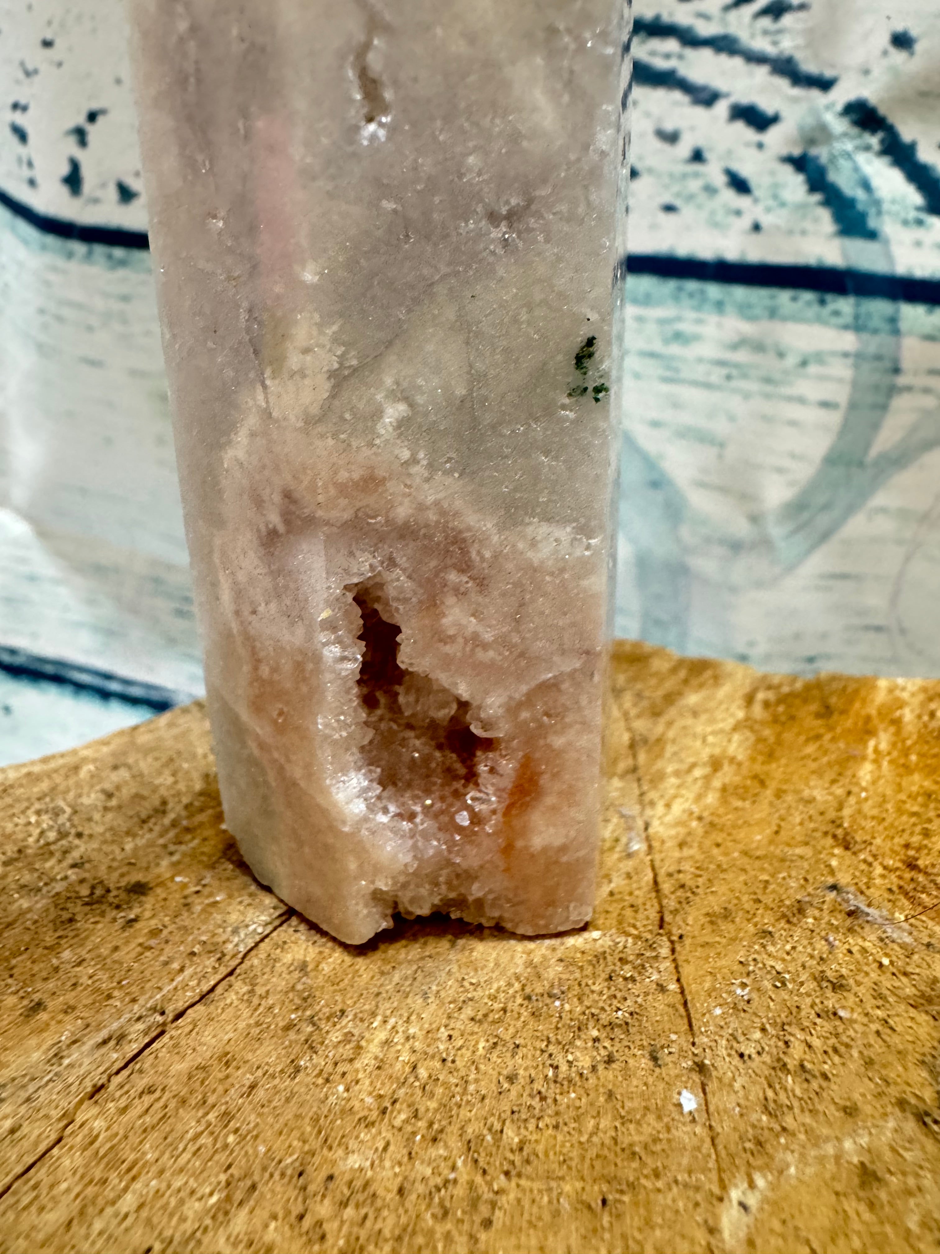 Tree agate with natural Druze