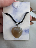 Agate heart pendant