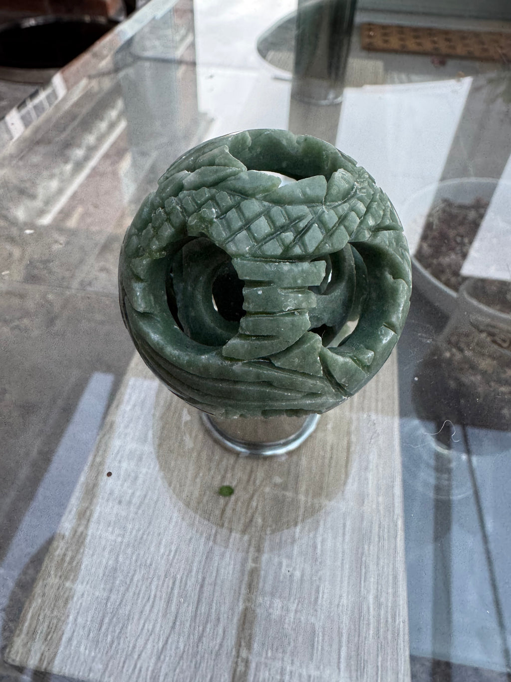 Aventurine puzzle ball