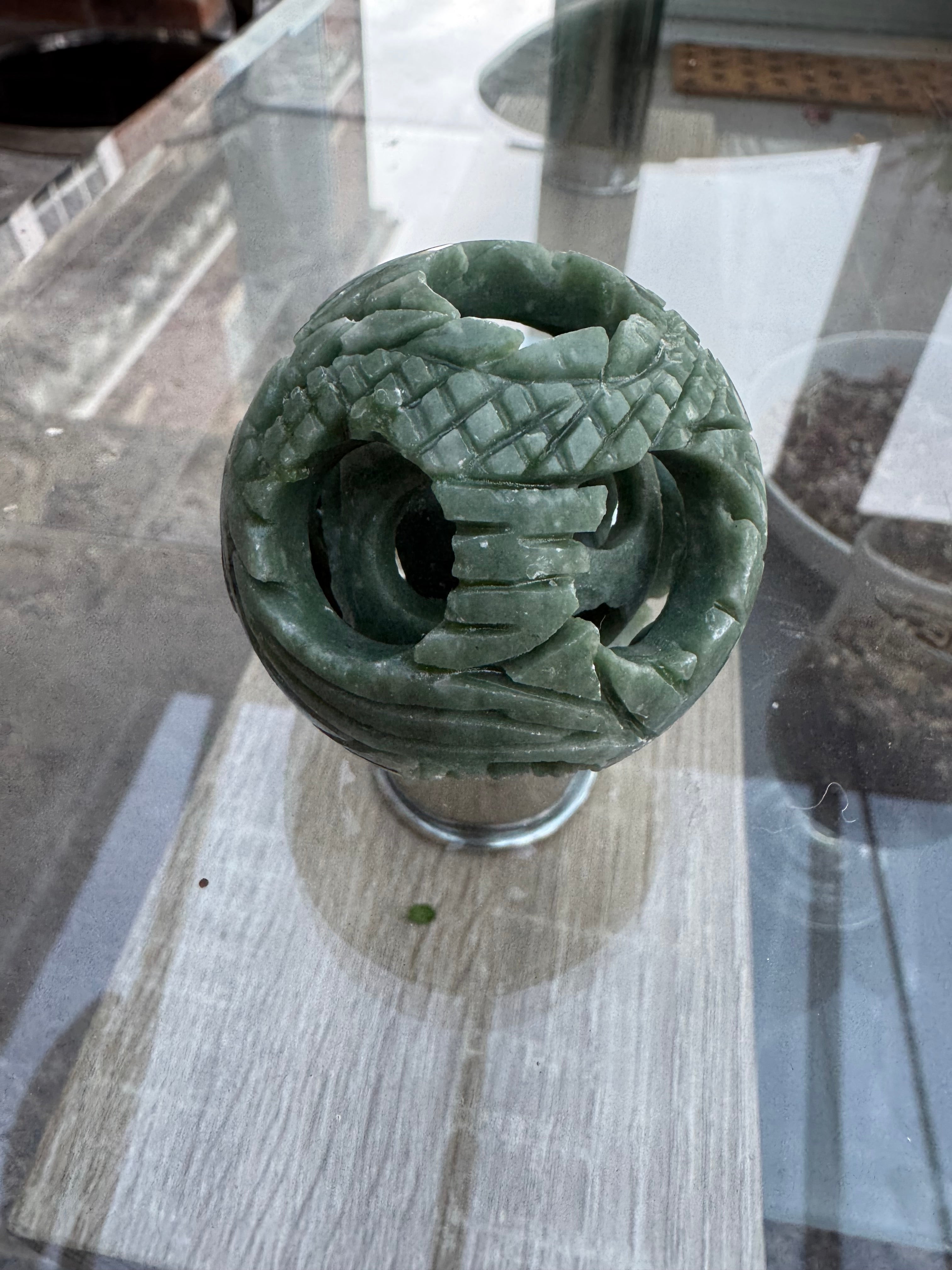 Aventurine puzzle ball