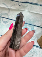 Silver obsidian tower