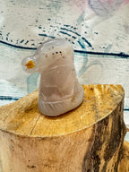 Druzy Agate Santa Hat