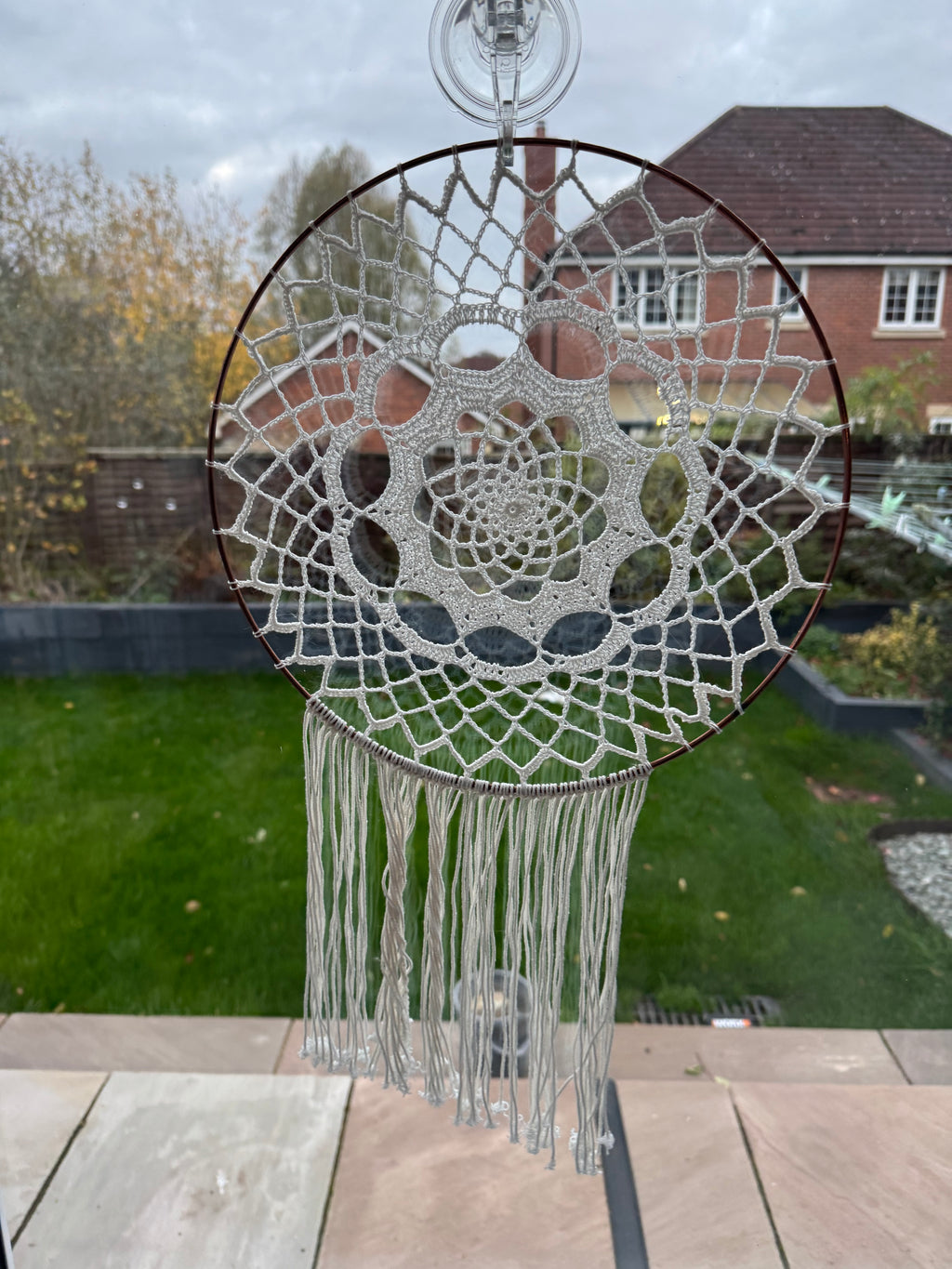 Boho crochet dream catcher