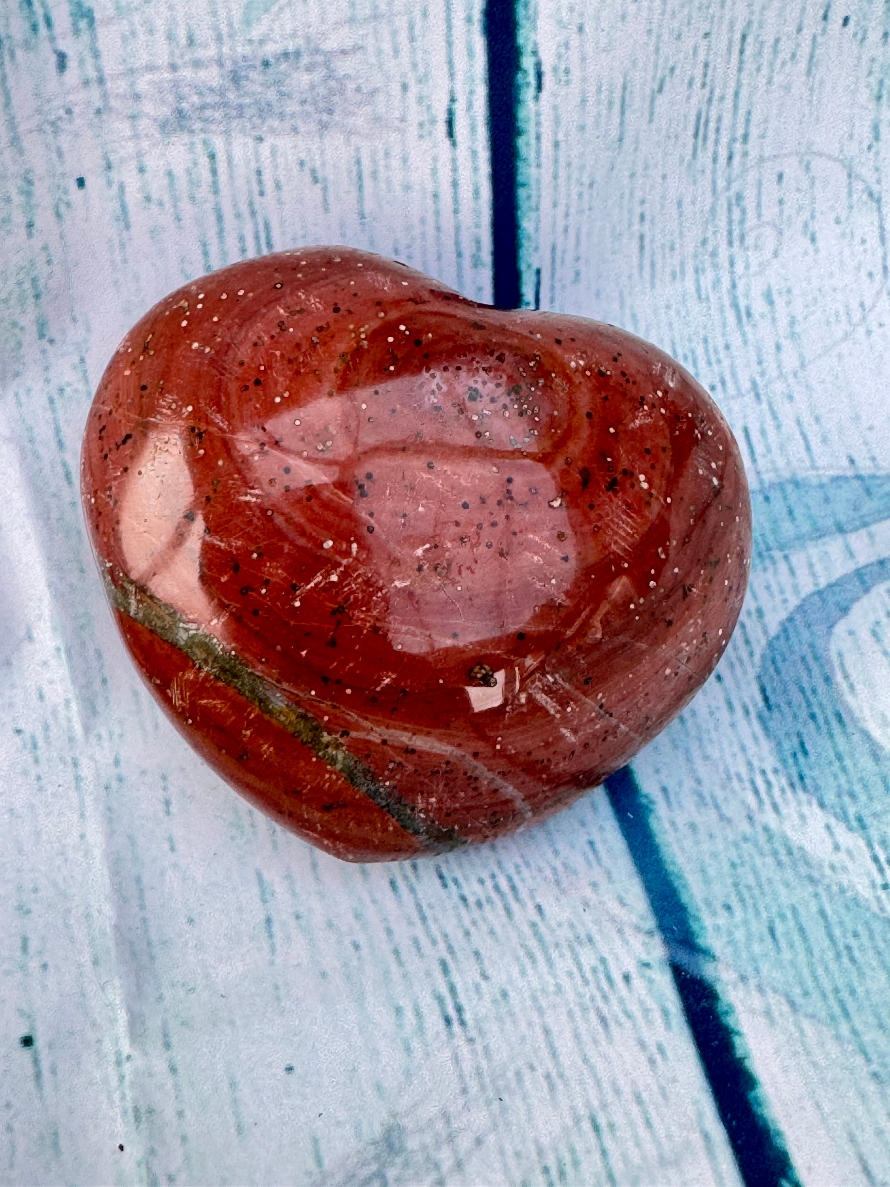 Red jasper heart