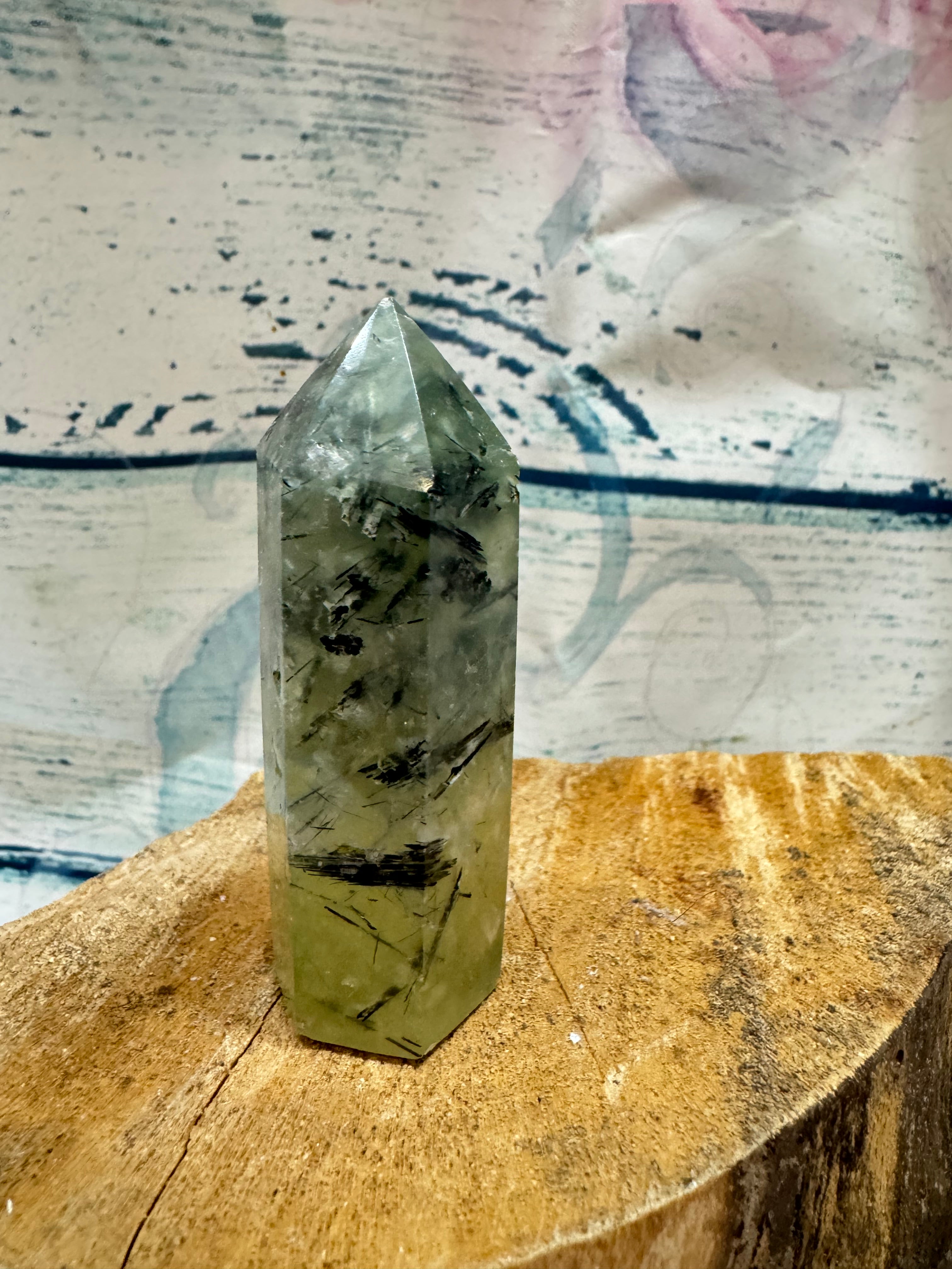 Prehnite crystal tower