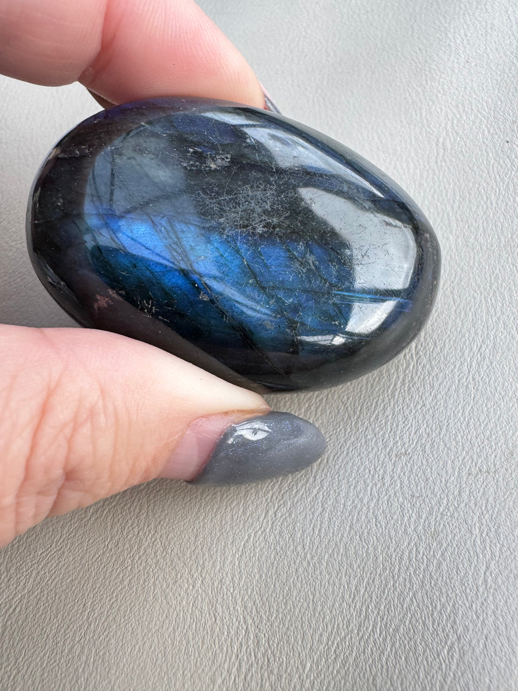 Labradorite Palm Stone - The stone of transformation and magic