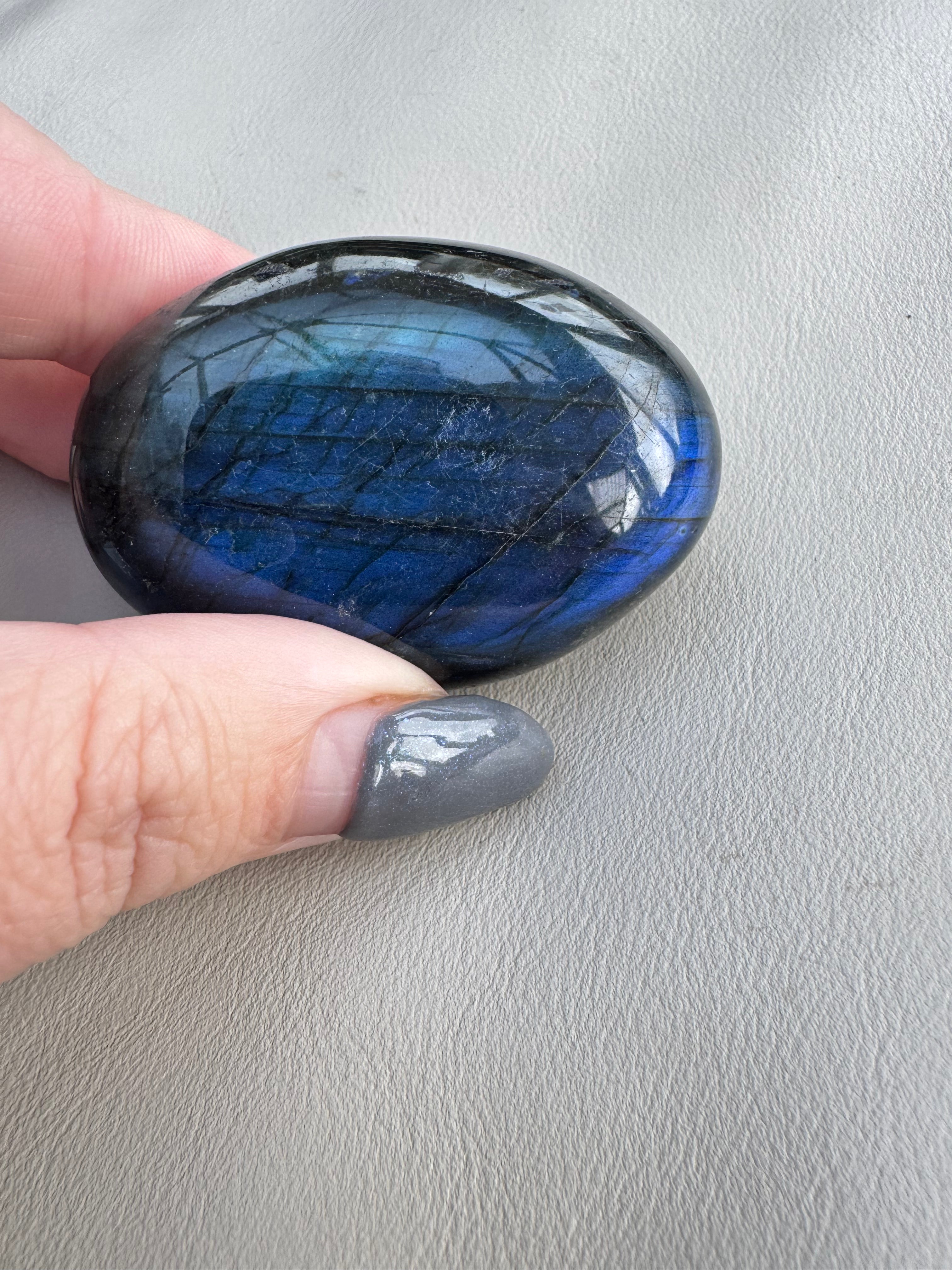 Labradorite Palm Stone - The stone of transformation and magic