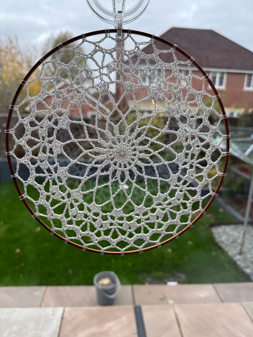 Boho crochet dream catcher