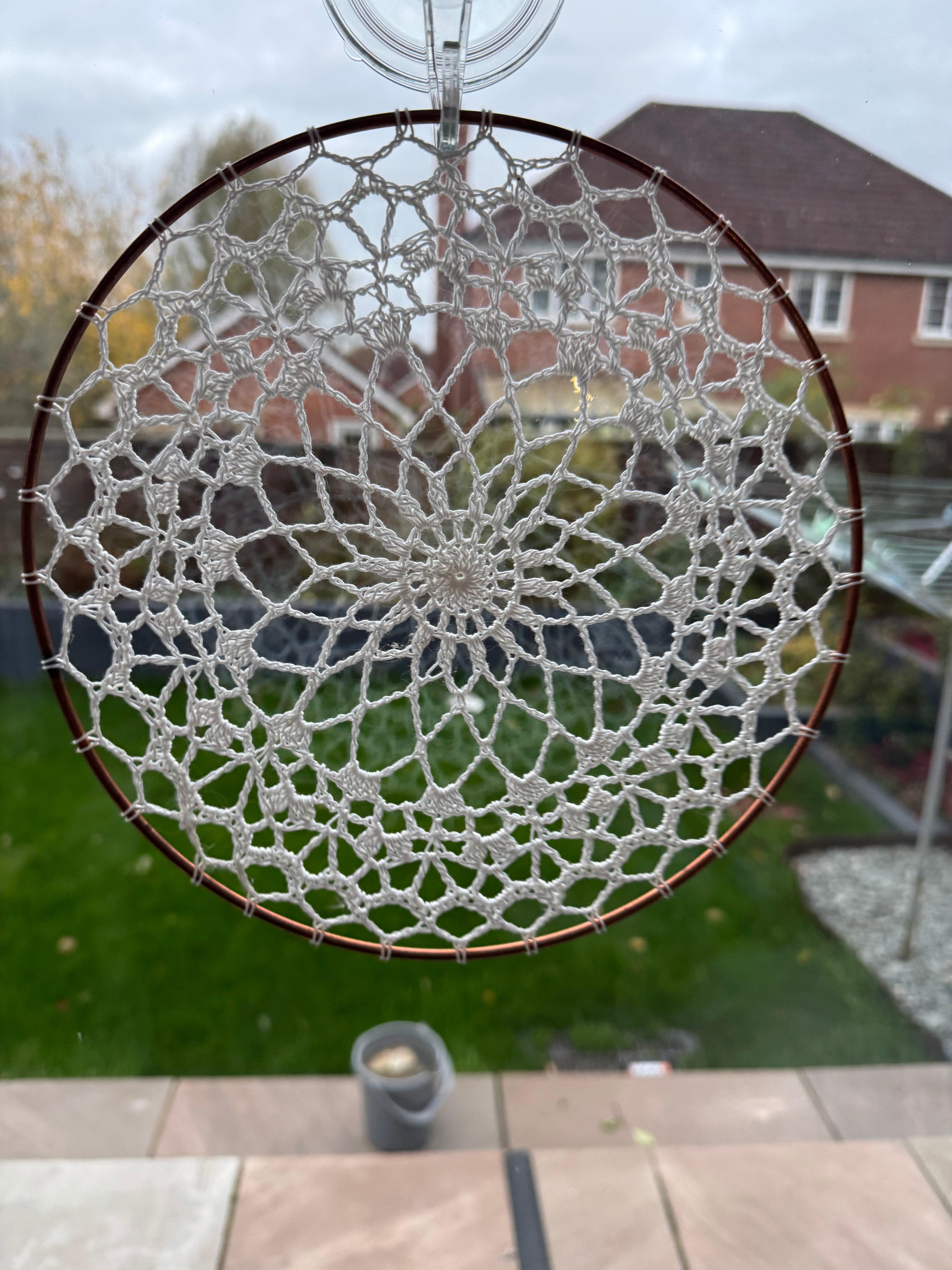 Boho crochet dream catcher