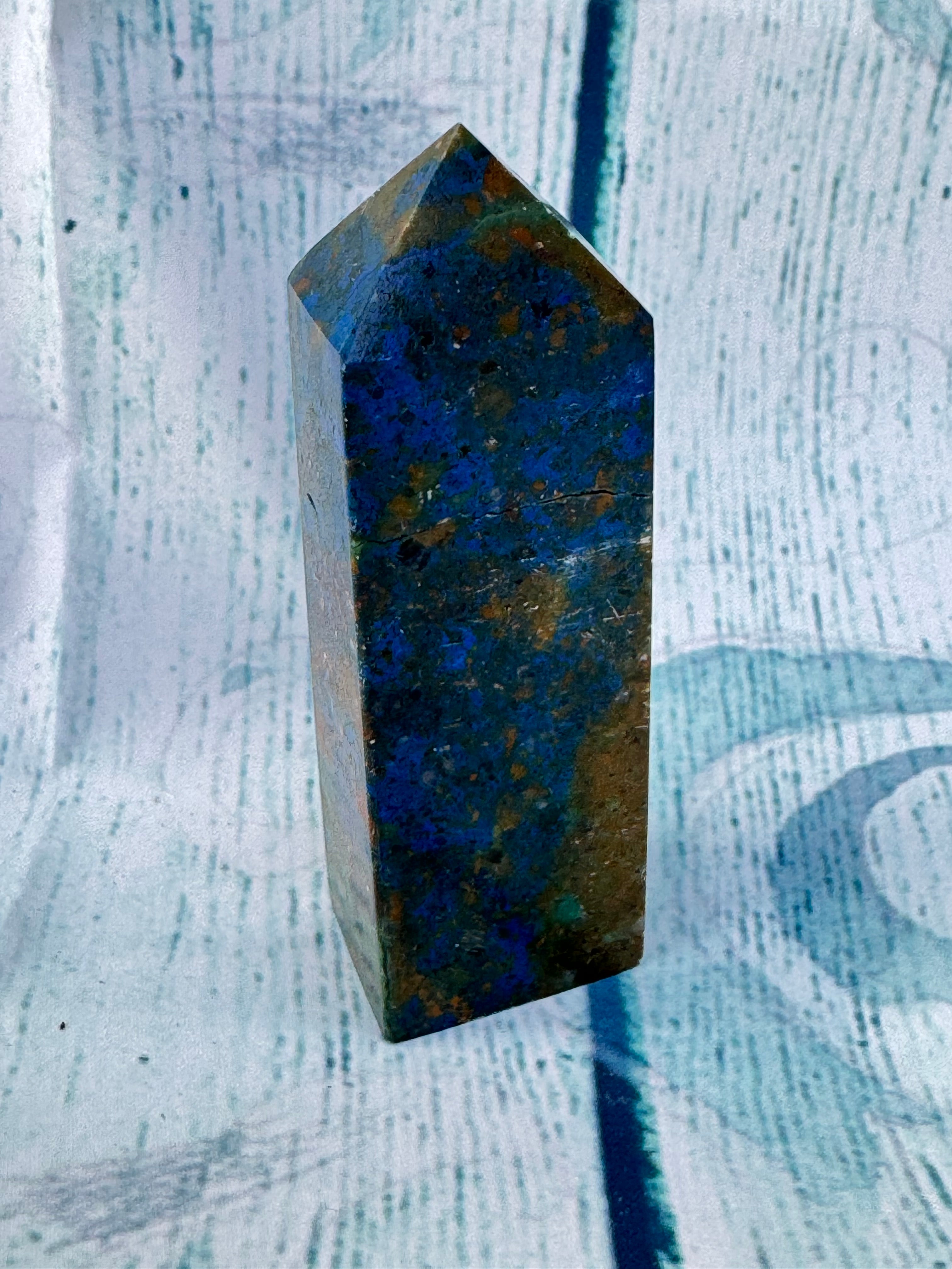 Azurite tower