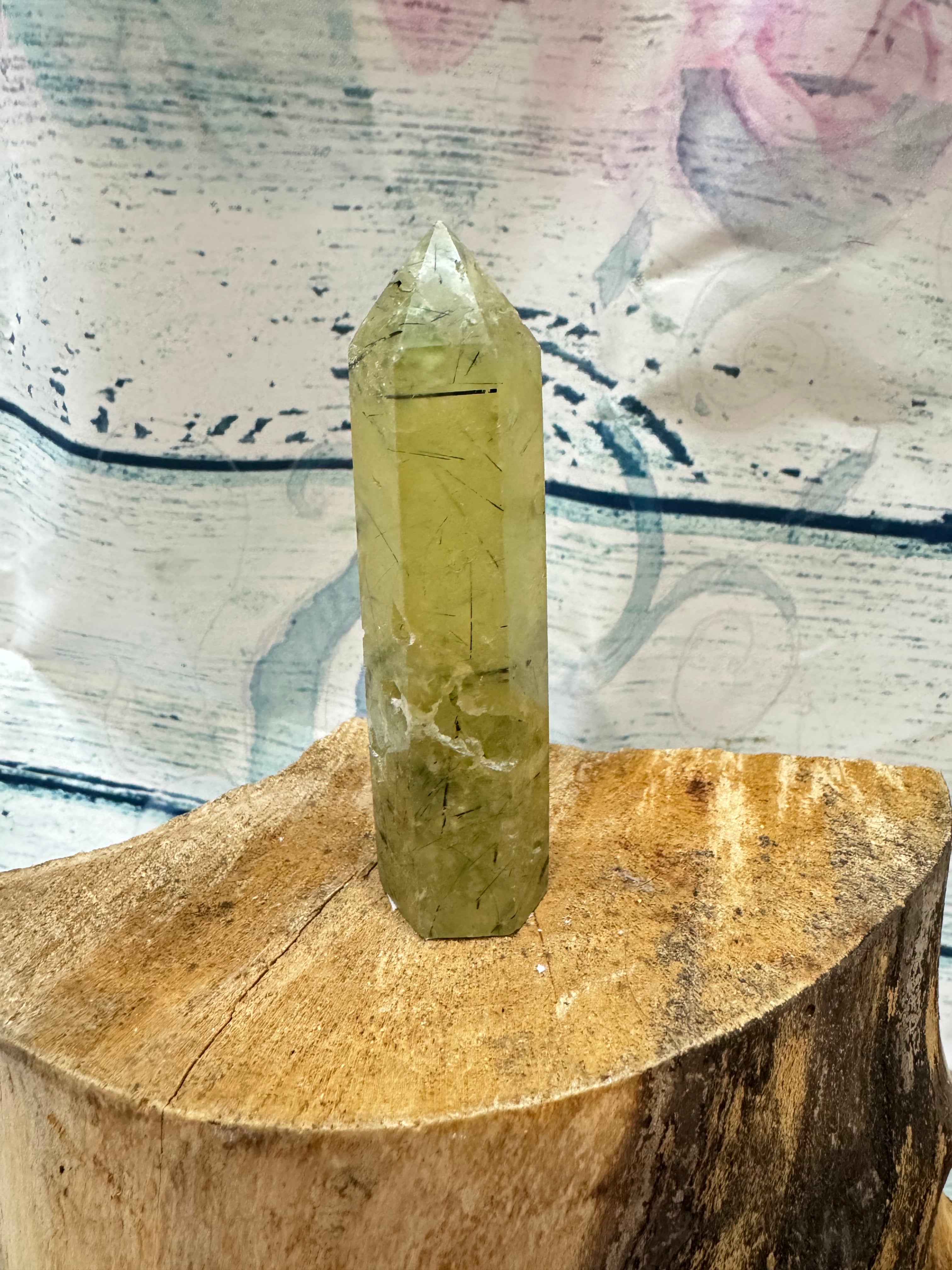 Prehnite crystal tower