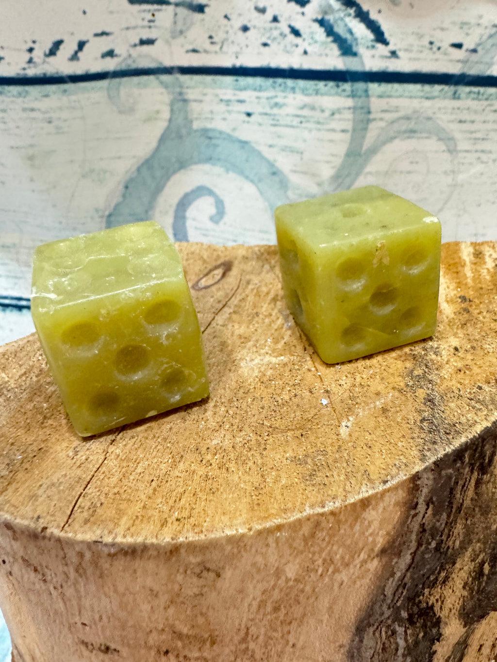 Carved Aventurine dice